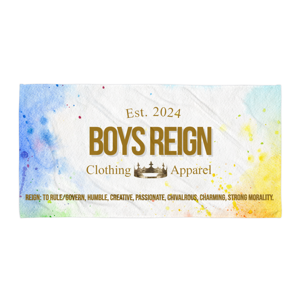 Boys Reign Classic Gold/ Colorsplash Towel - Boys Reign