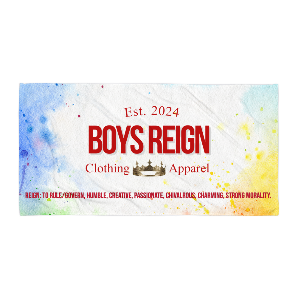 Boys Reign Classic Red / Colorsplash Towel - Boys Reign