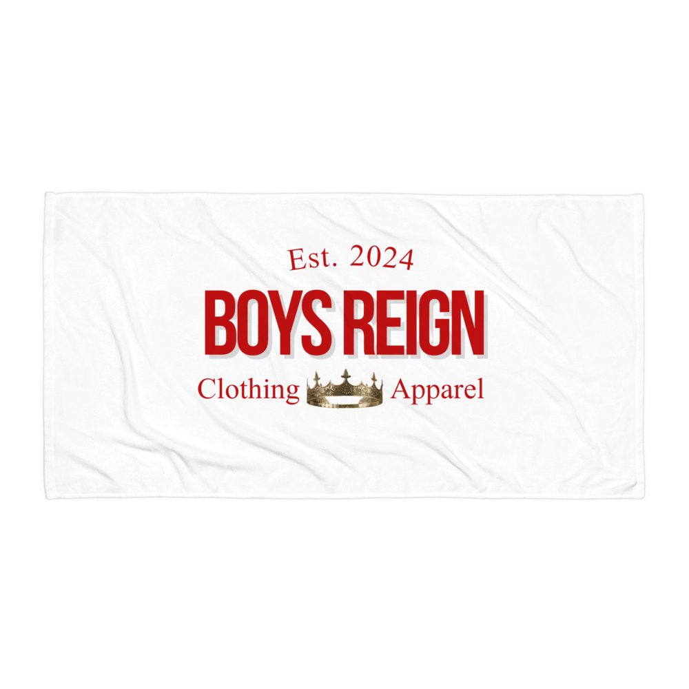 Classic Red/ White Towel - Boys Reign