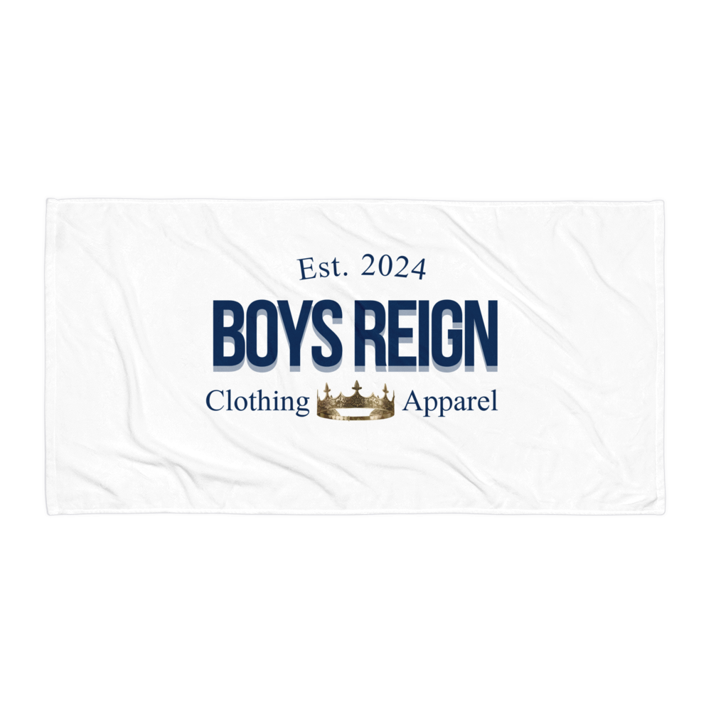 Classic Blue/ White Towel - Boys Reign
