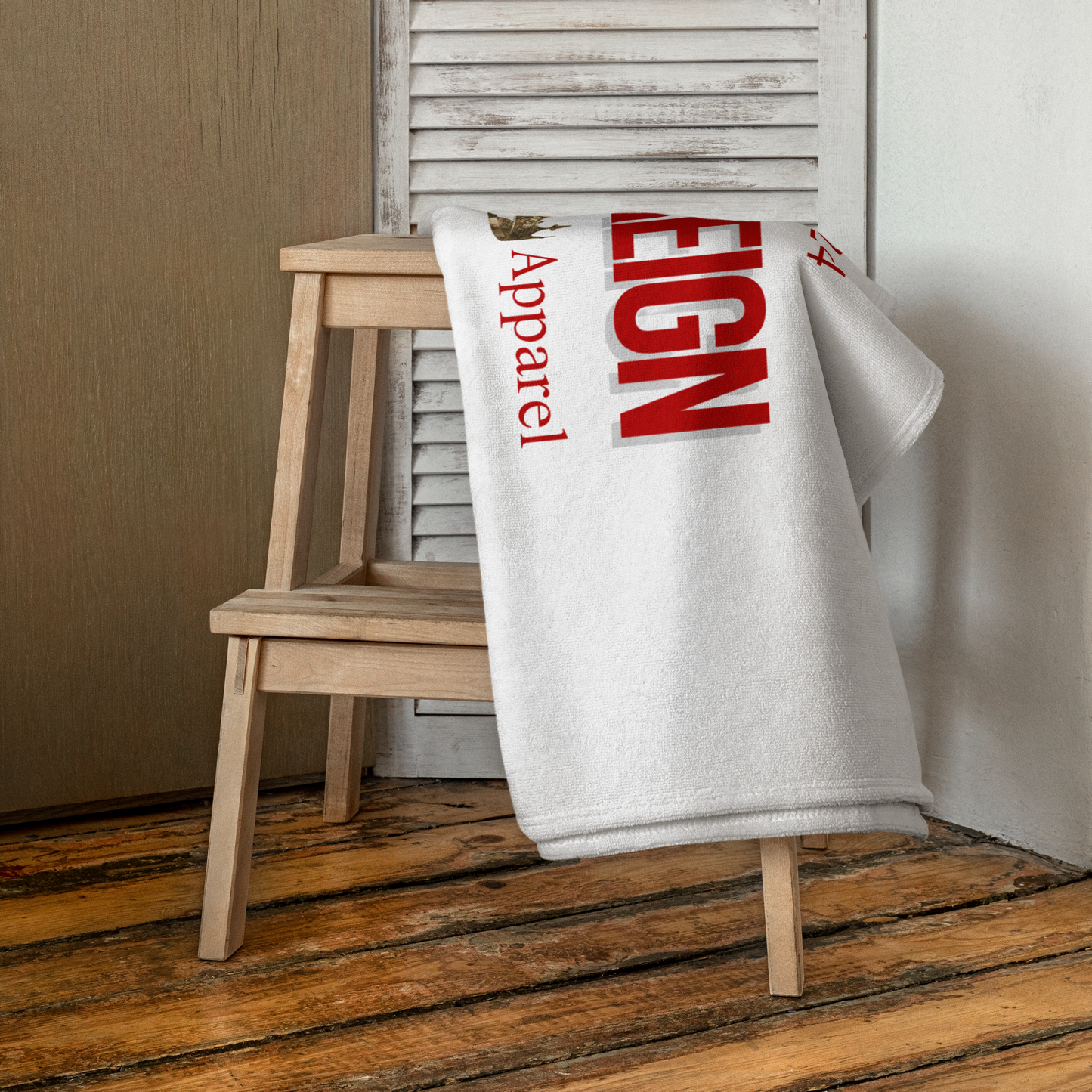 Classic Red/ White Towel - Boys Reign