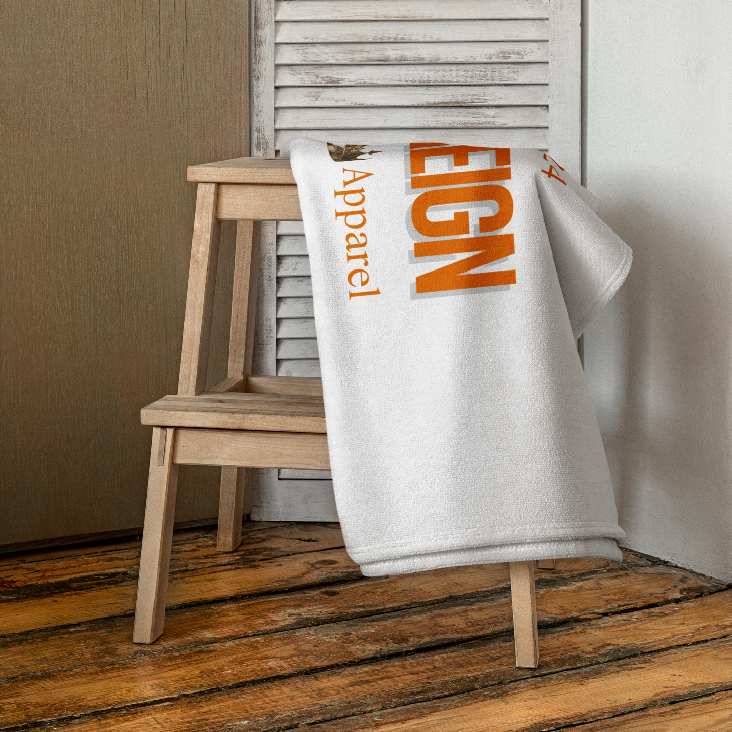 Classic Orange/White Towel - Boys Reign