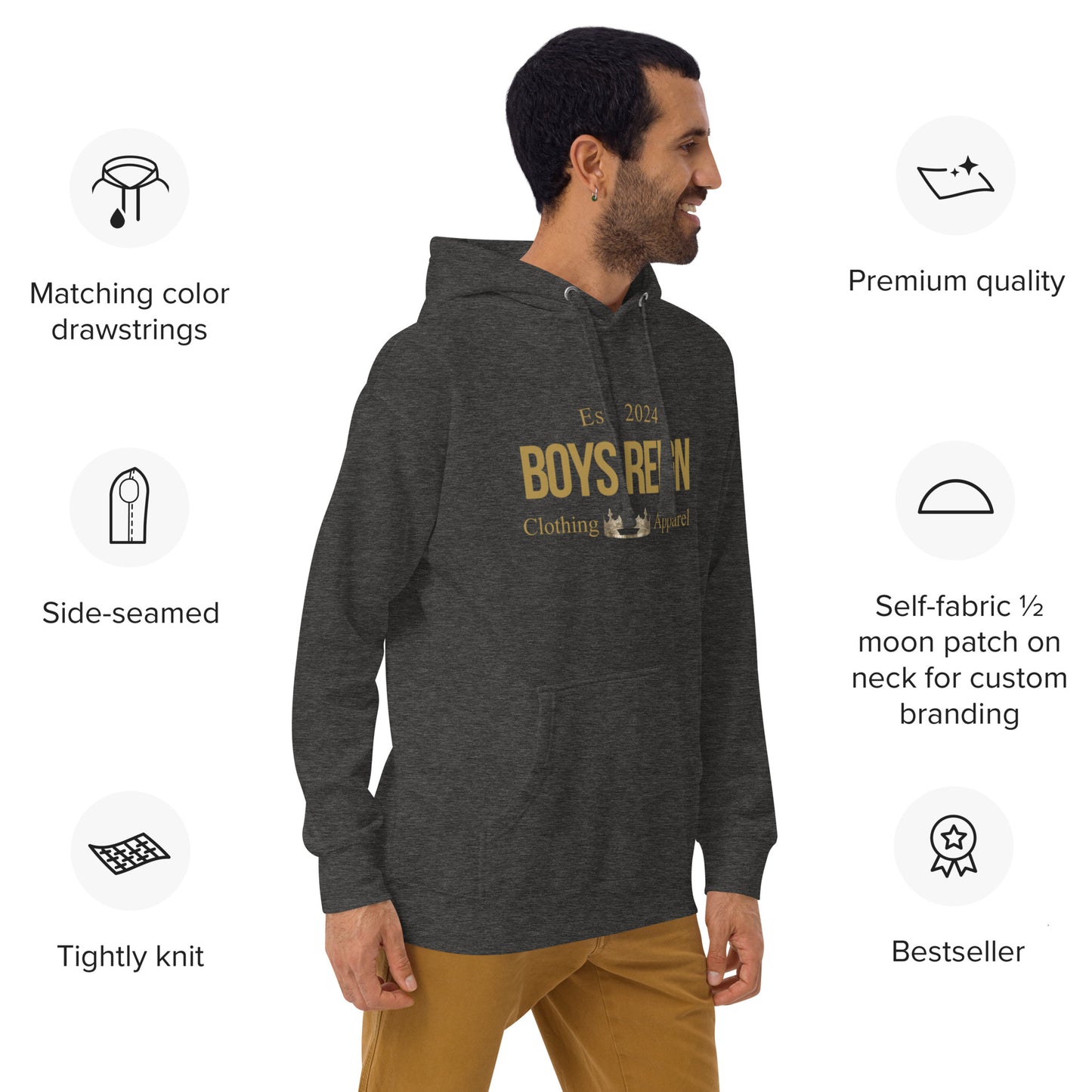 Unisex Premium Hoodie Boys Reign