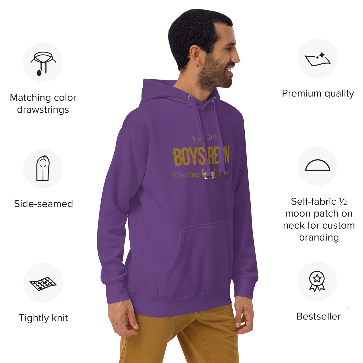 Unisex Premium Hoodie Boys Reign