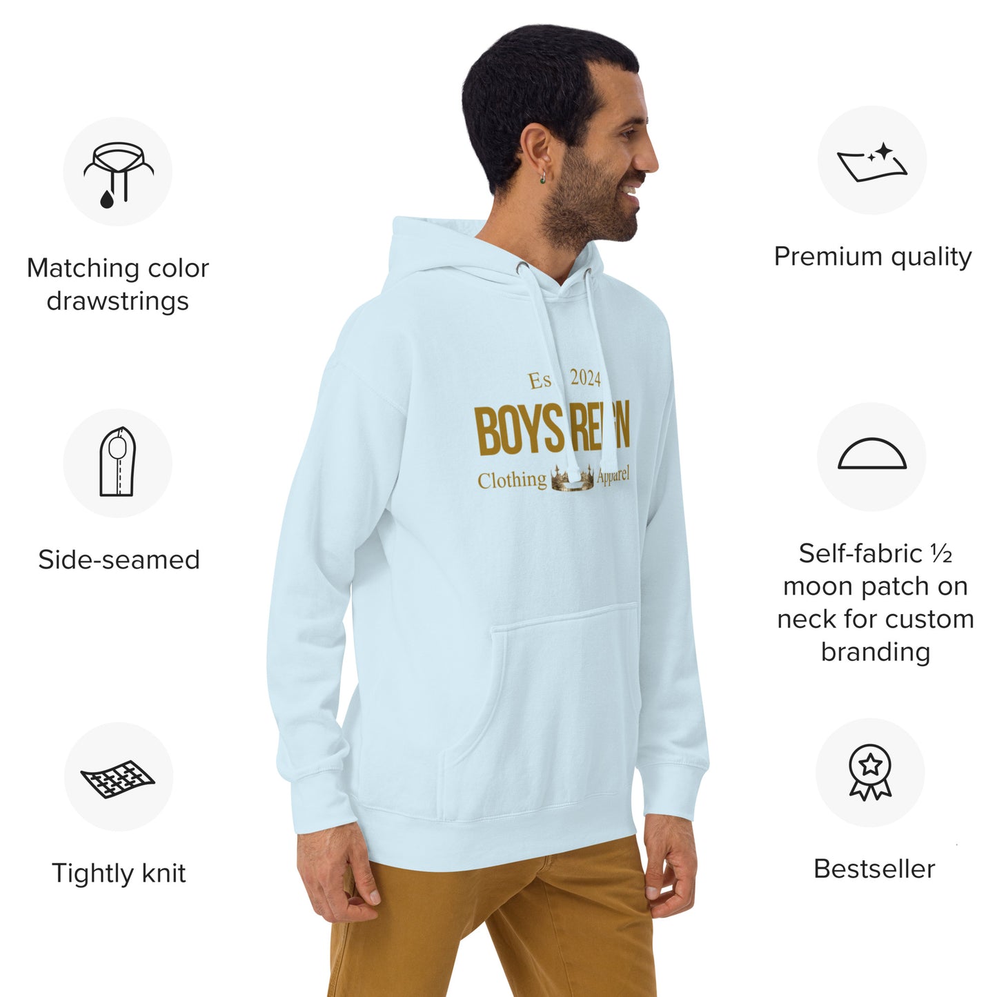 Unisex Premium Hoodie Boys Reign