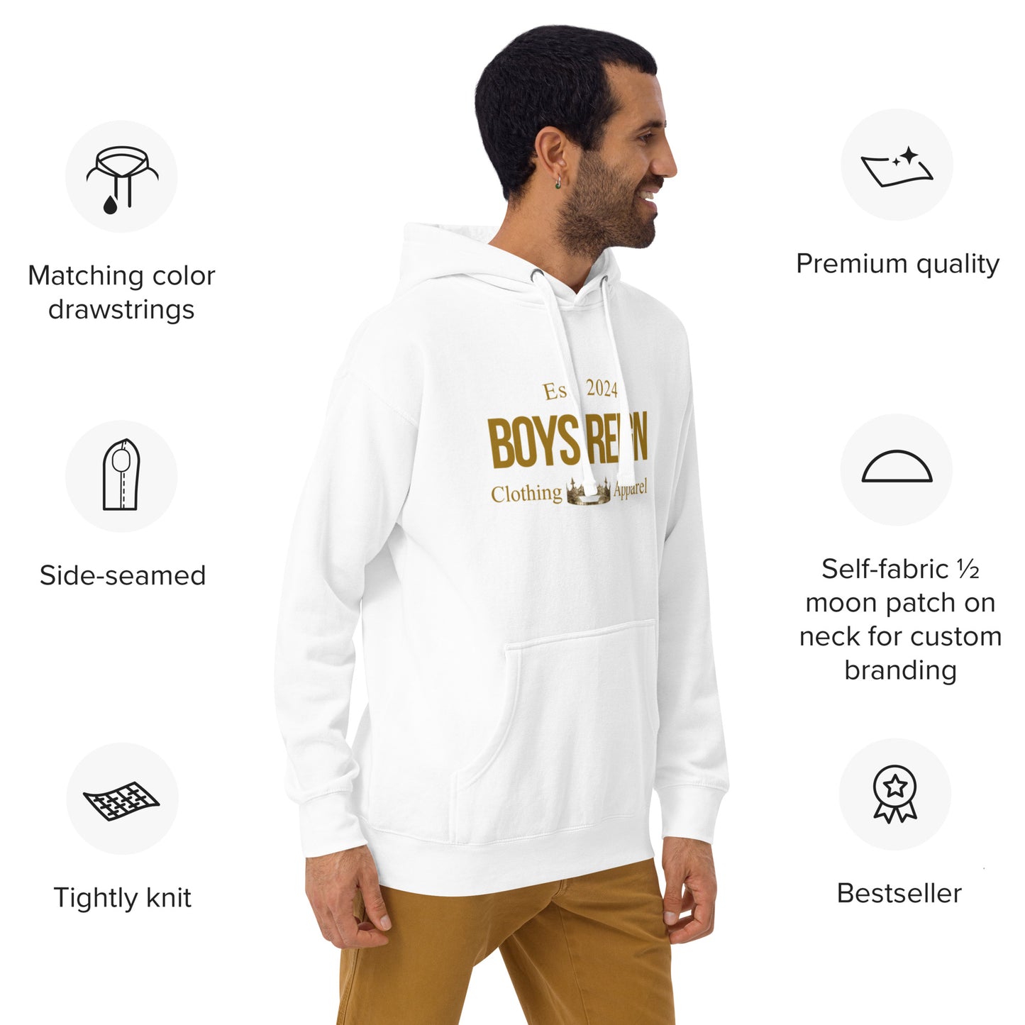 Unisex Premium Hoodie Boys Reign