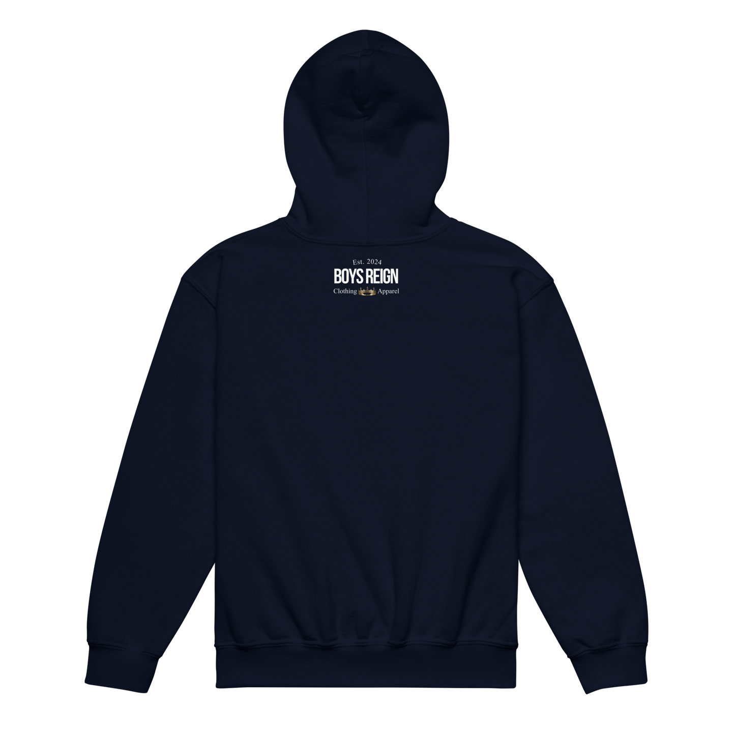 Boys Reign Youth Heavy Blend Hoodie -Classic White Boys Reign