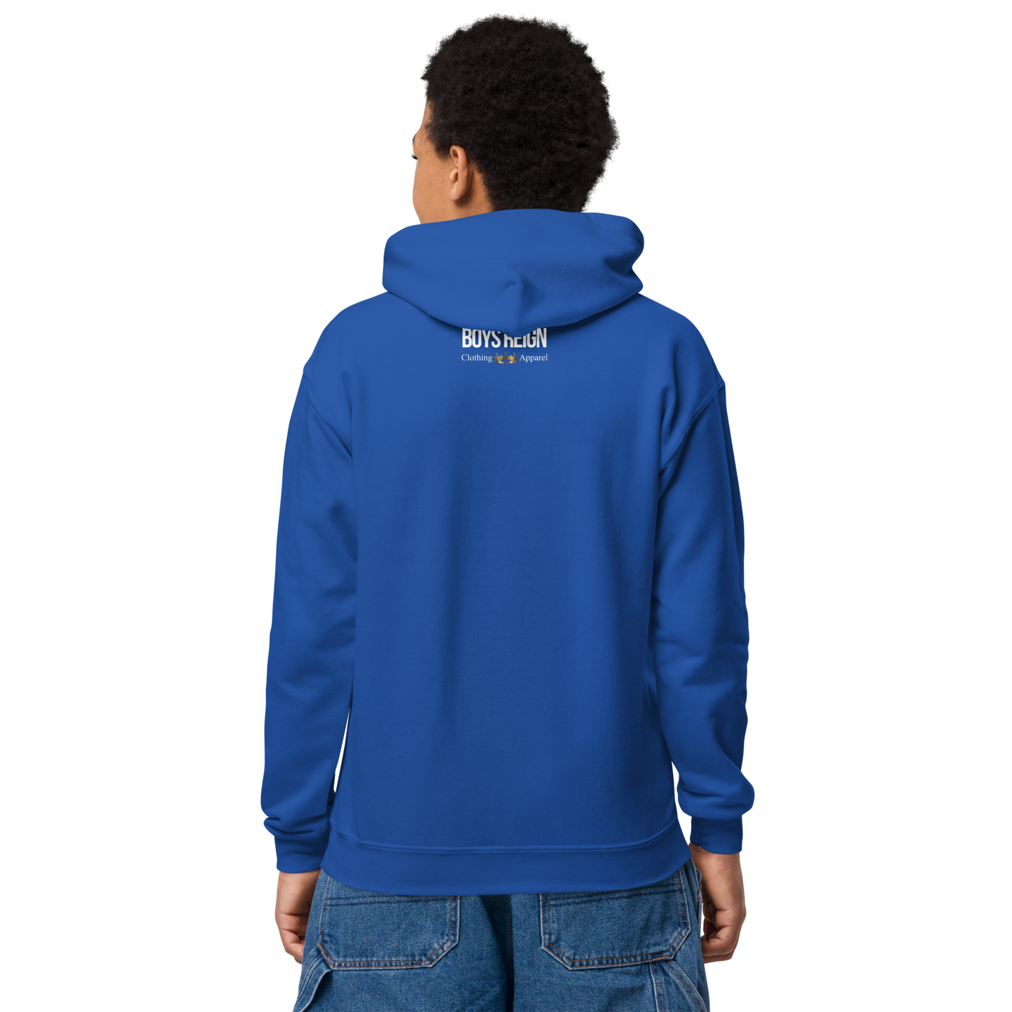 Boys Reign Youth Heavy Blend Hoodie -Classic White Boys Reign
