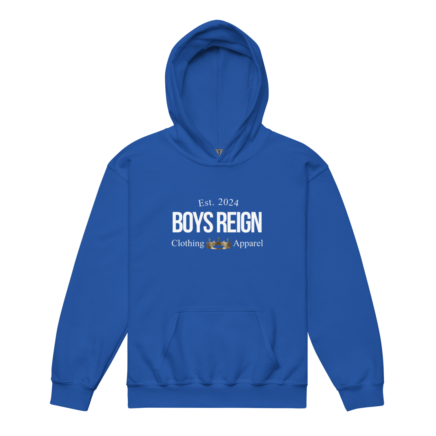 Boys Reign Youth Heavy Blend Hoodie -Classic White Boys Reign