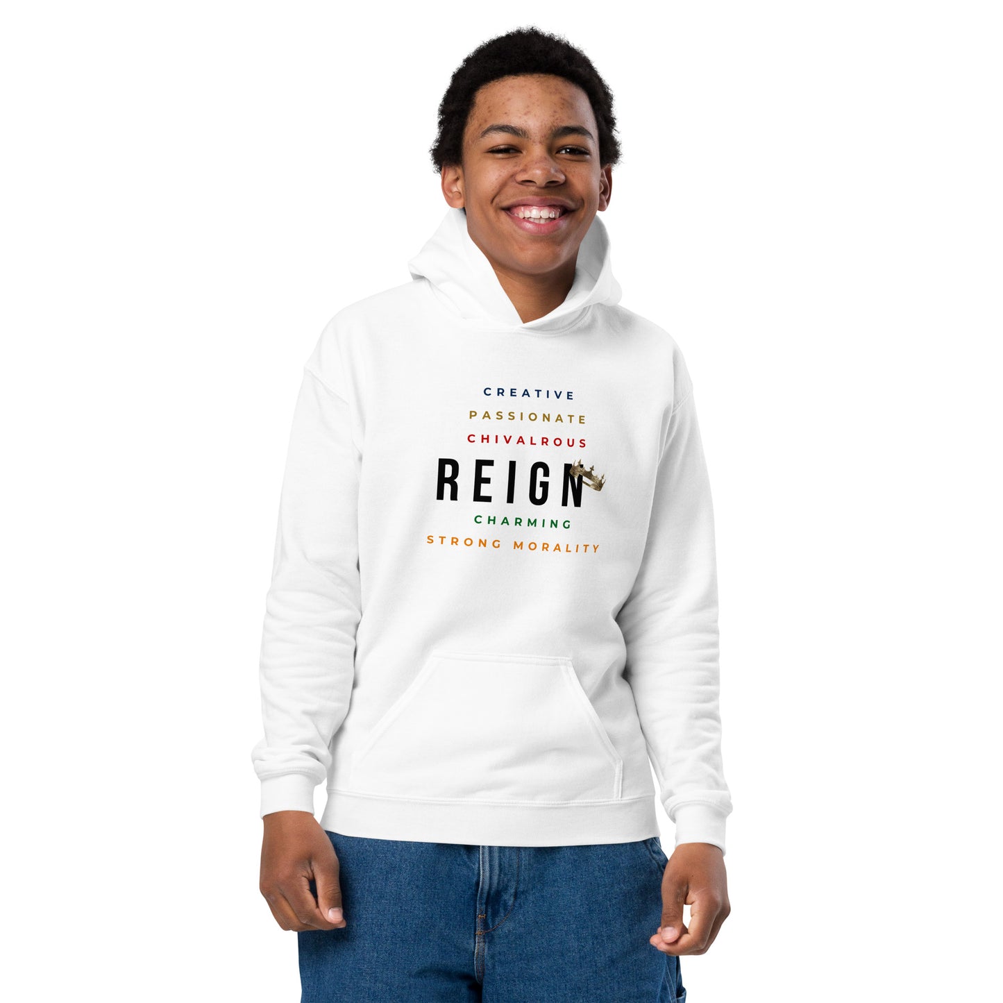 Boys Reign Youth Heavy Blend Hoodie - REIGN Boys Reign