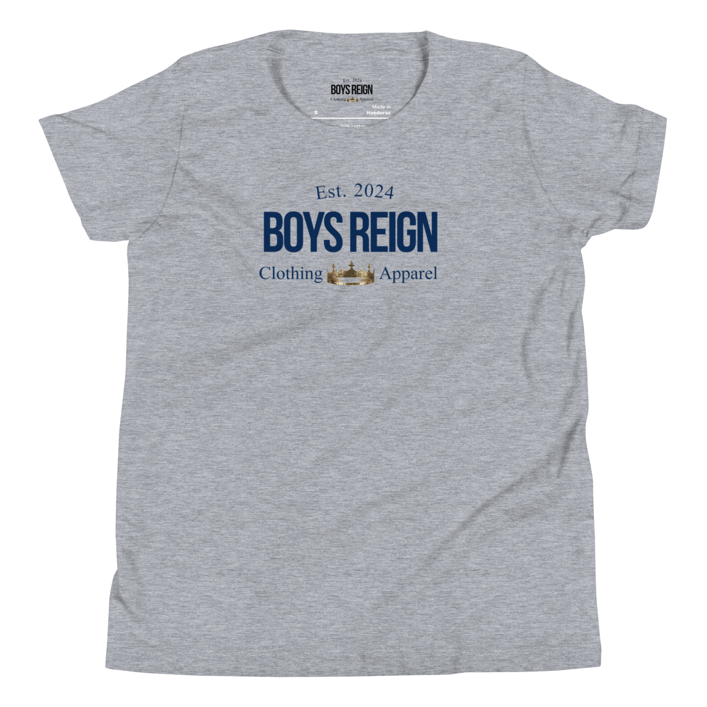 Boys Short Sleeve T-Shirt Classic Blue - Boys Reign