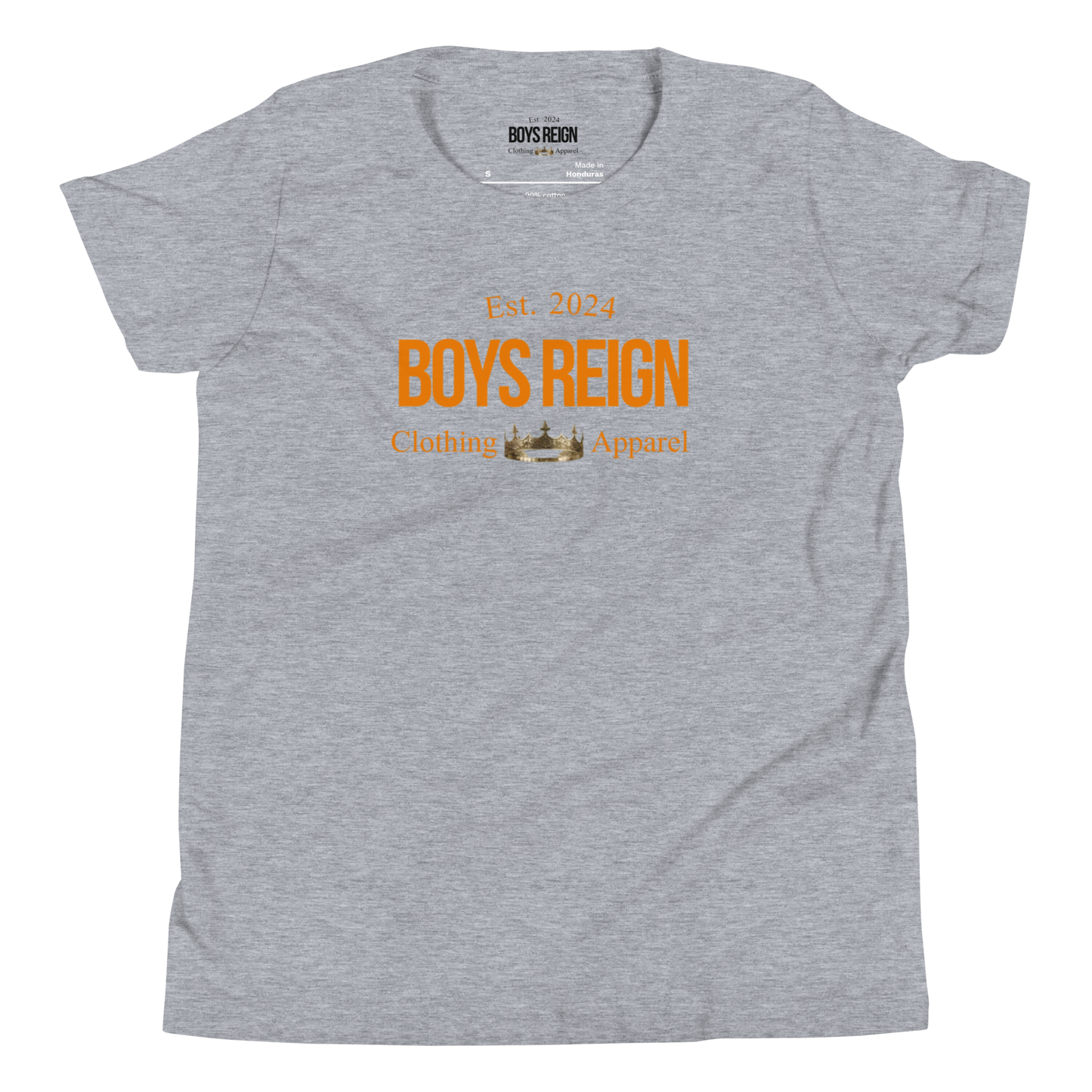 Boys Reign Short Sleeve T-Shirt Classic Orange - Boys Reign