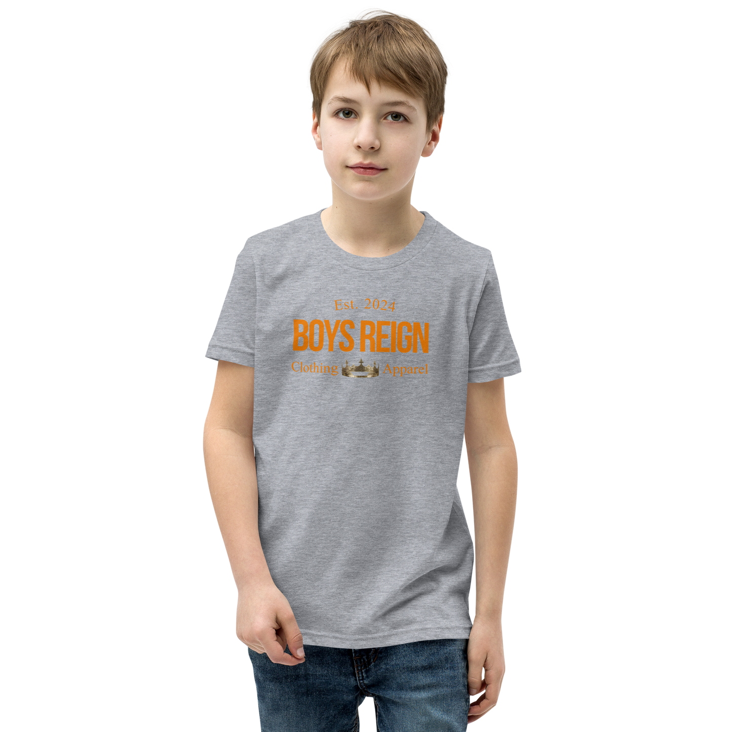 Boys Reign Short Sleeve T-Shirt Classic Orange - Boys Reign