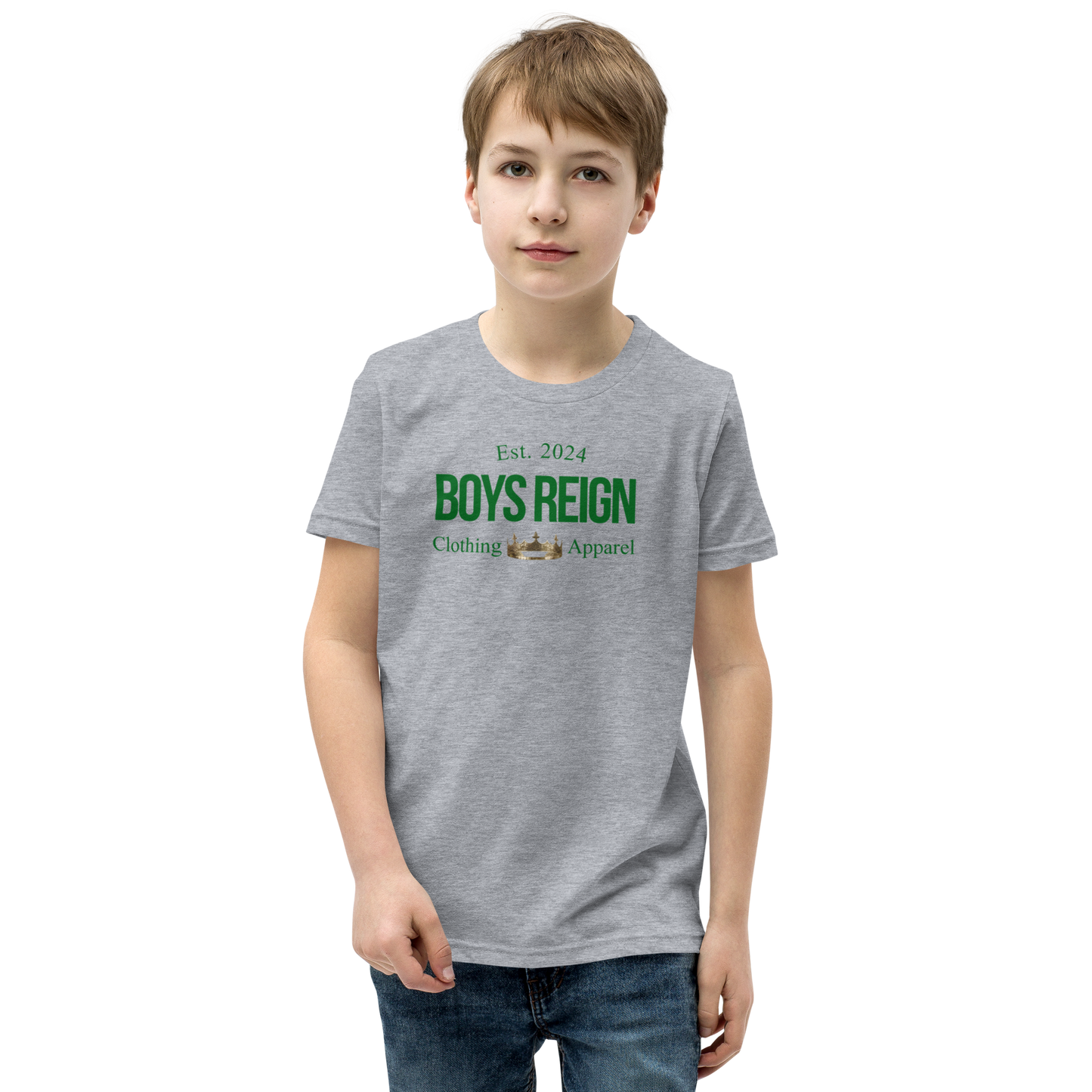 Boys Reign Short Sleeve T-Shirt Classic Green - Boys Reign