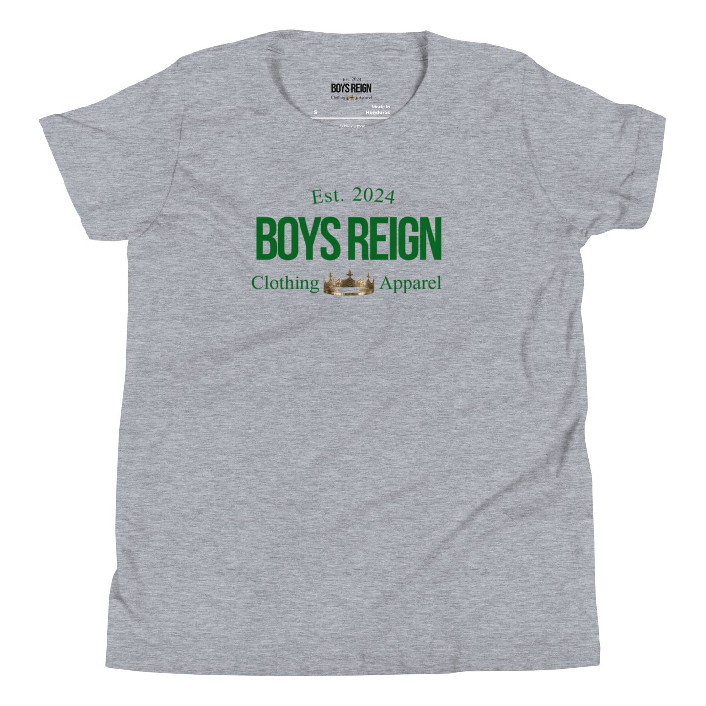 Boys Reign Short Sleeve T-Shirt Classic Green - Boys Reign