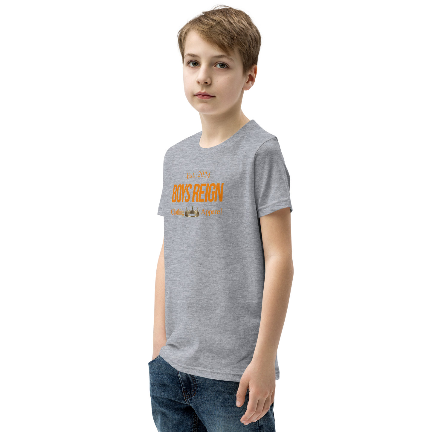 Boys Reign Short Sleeve T-Shirt Classic Orange - Boys Reign