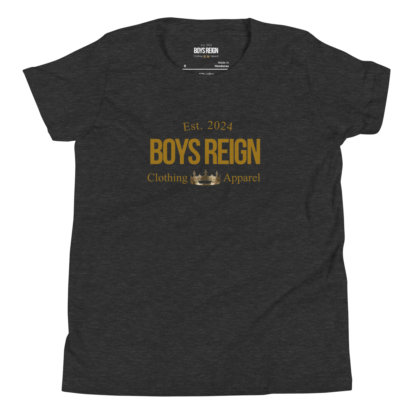 Boys Short Sleeve T-Shirt Classic Gold - Boys Reign