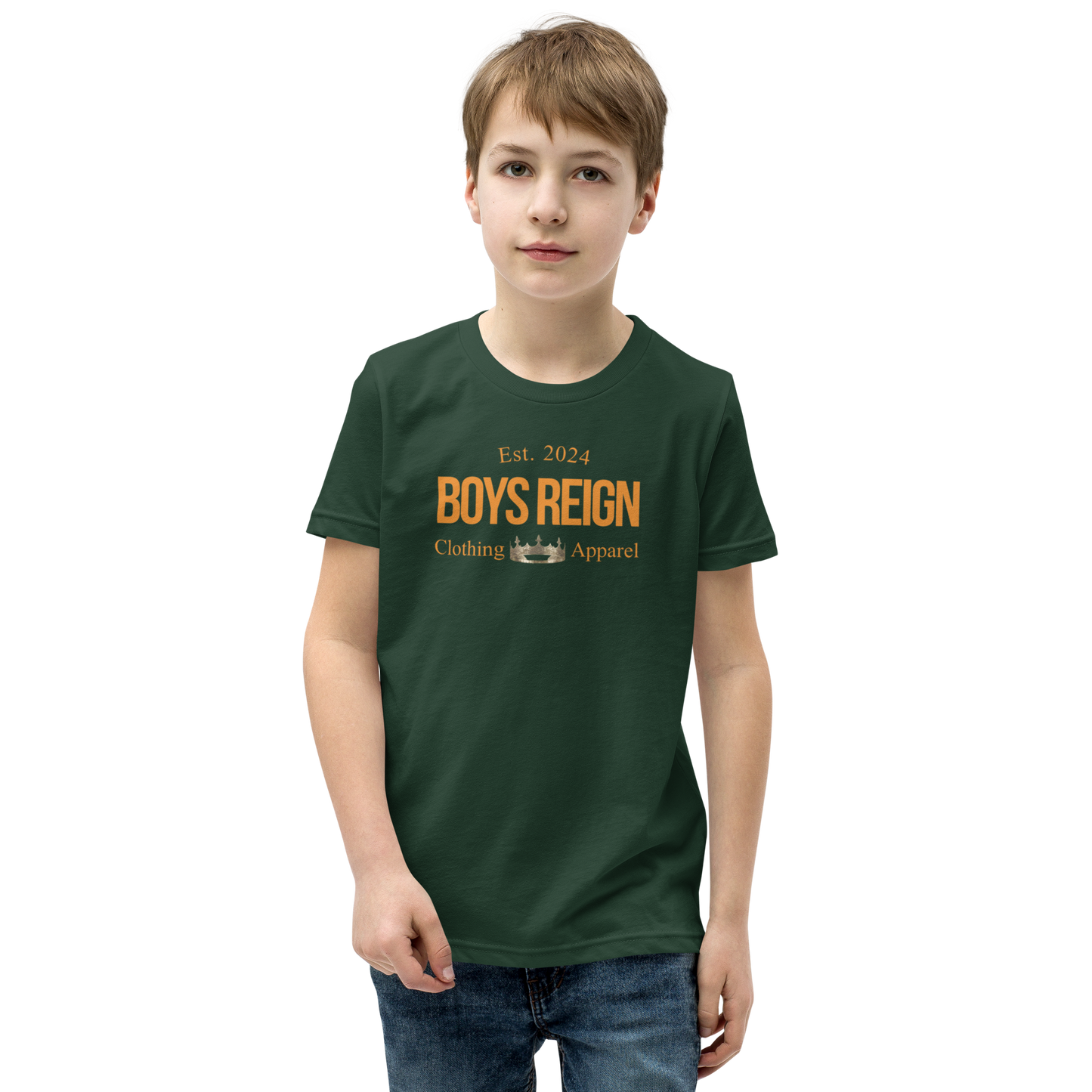 Boys Reign Short Sleeve T-Shirt Classic Orange - Boys Reign