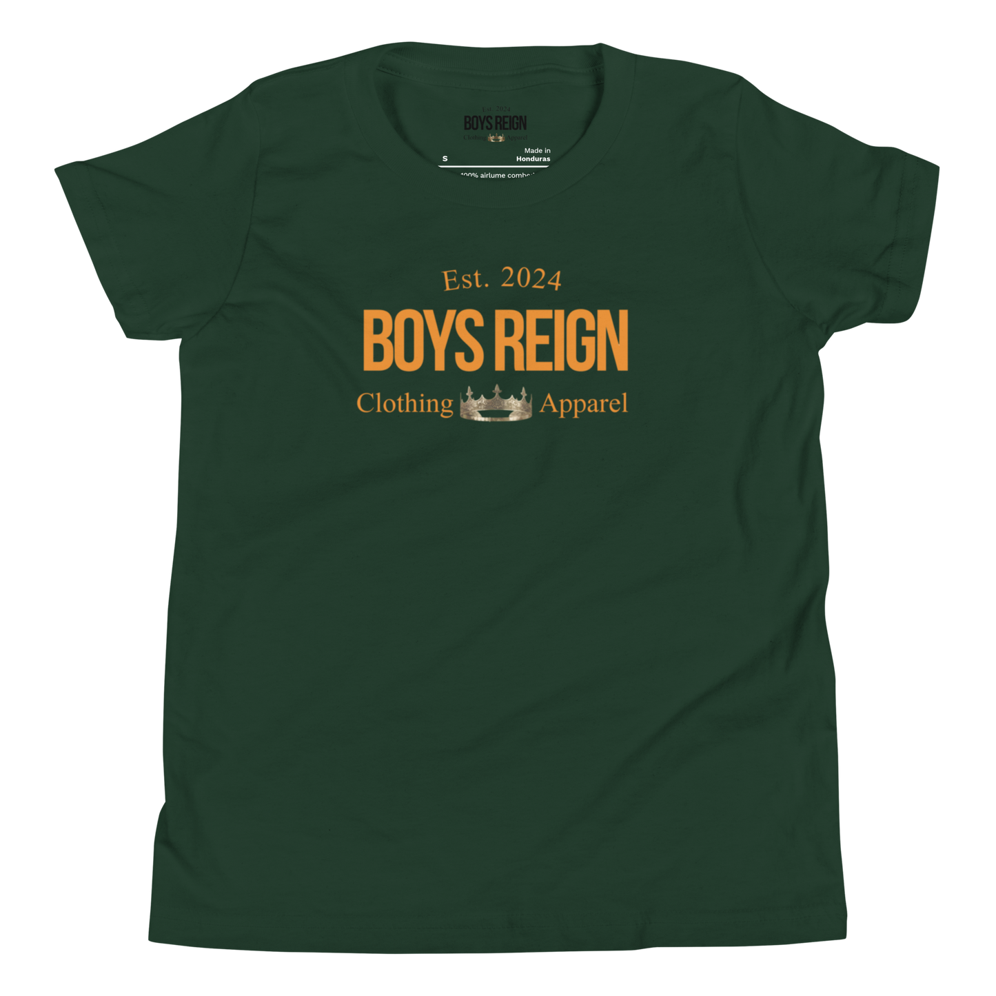 Boys Reign Short Sleeve T-Shirt Classic Orange - Boys Reign
