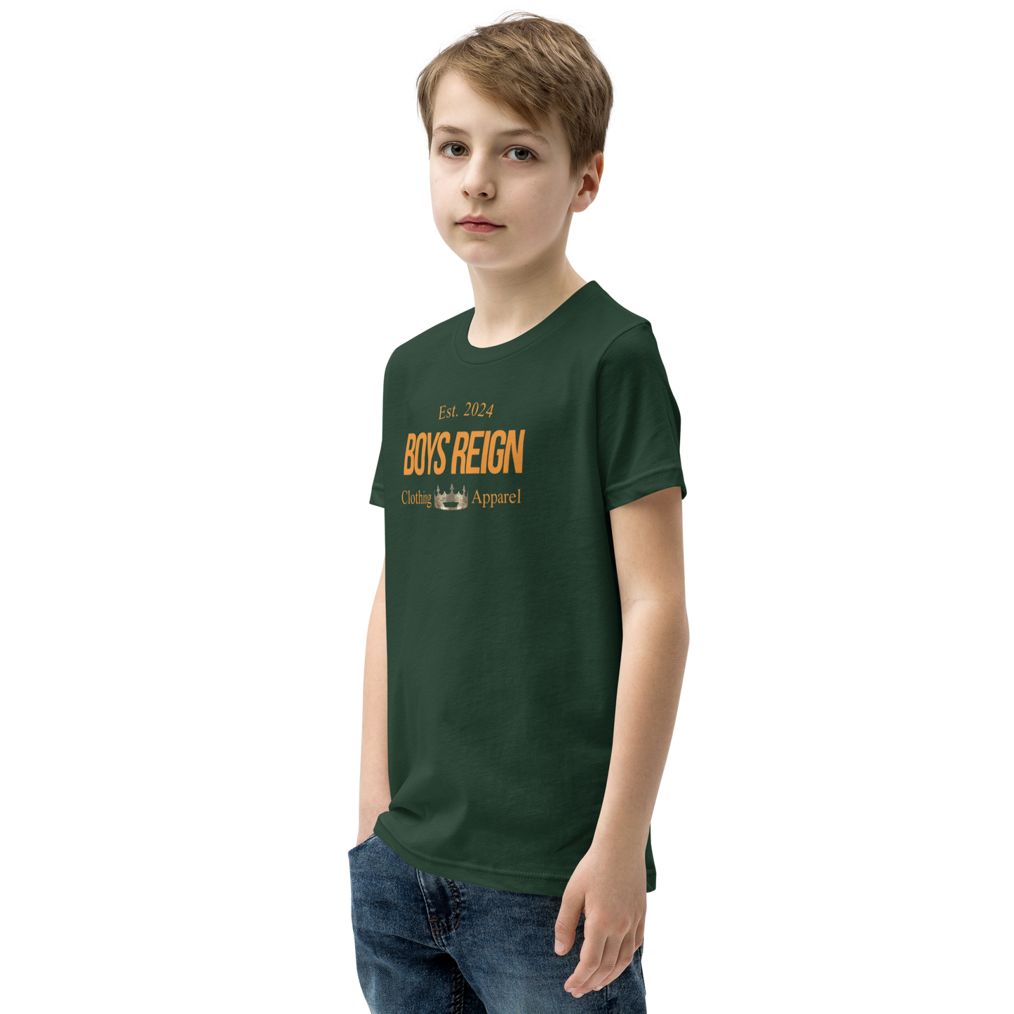 Boys Reign Short Sleeve T-Shirt Classic Orange - Boys Reign