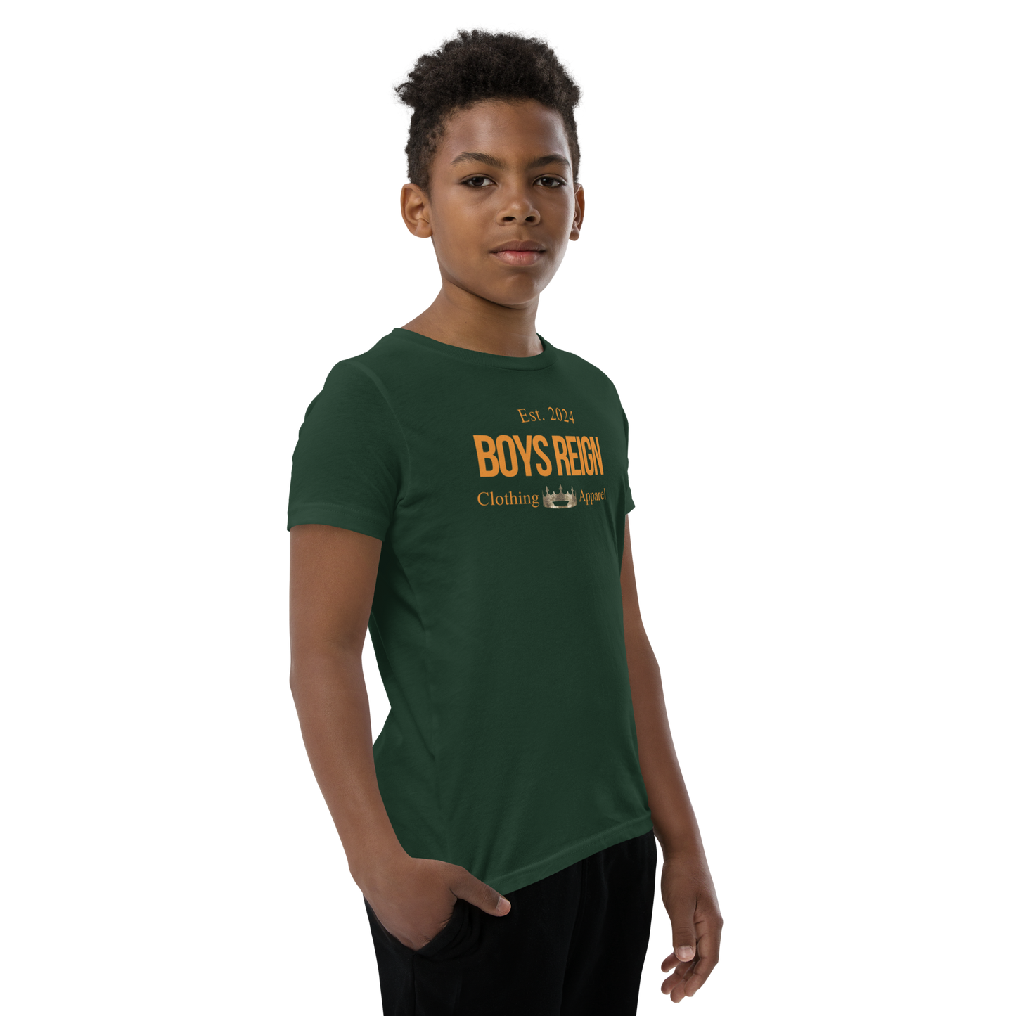 Boys Reign Short Sleeve T-Shirt Classic Orange - Boys Reign