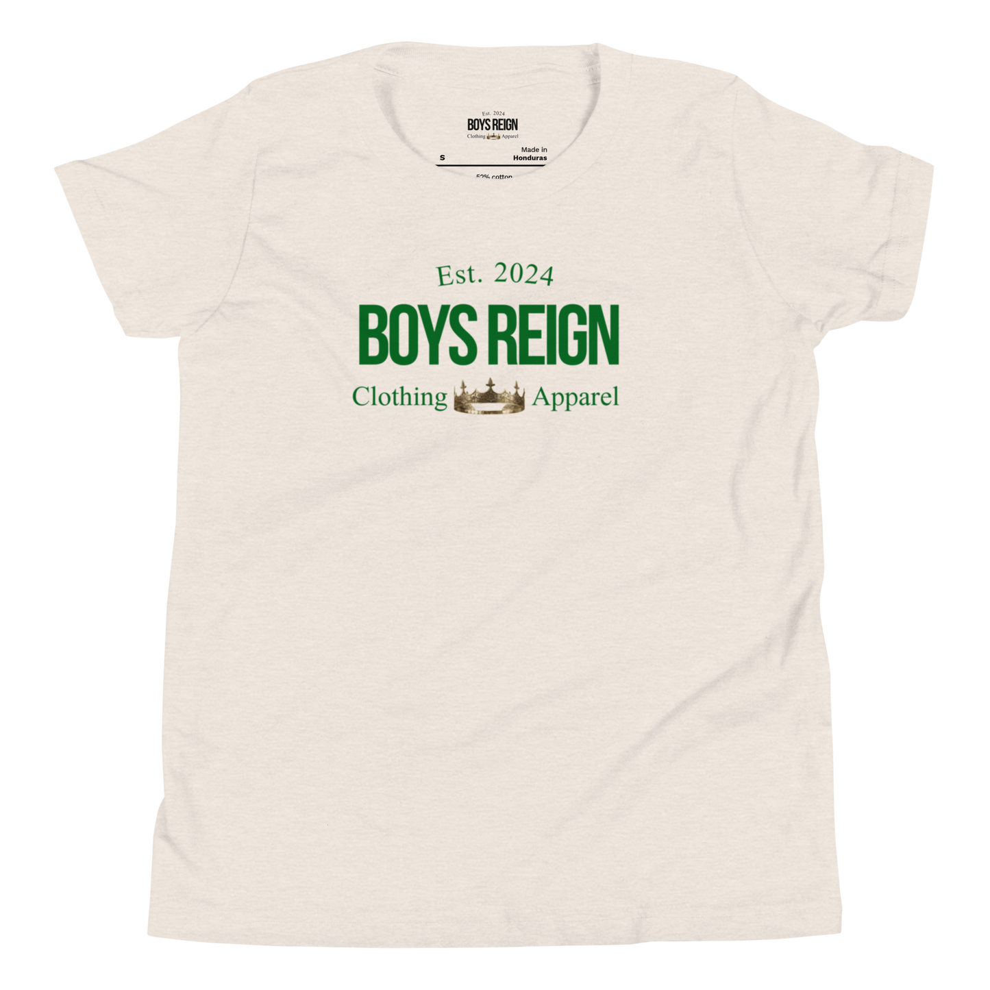 Boys Reign Short Sleeve T-Shirt Classic Green - Boys Reign