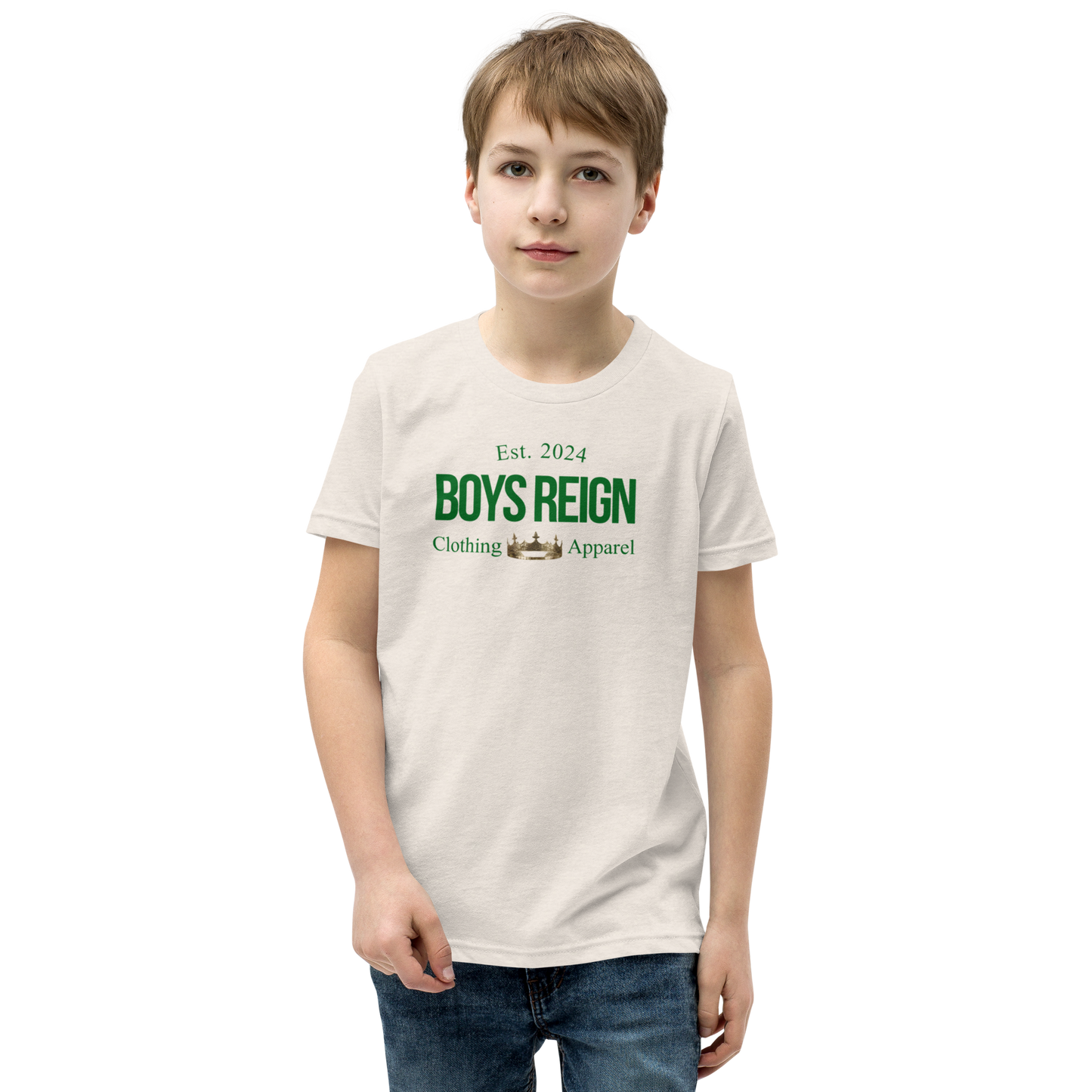 Boys Reign Short Sleeve T-Shirt Classic Green - Boys Reign