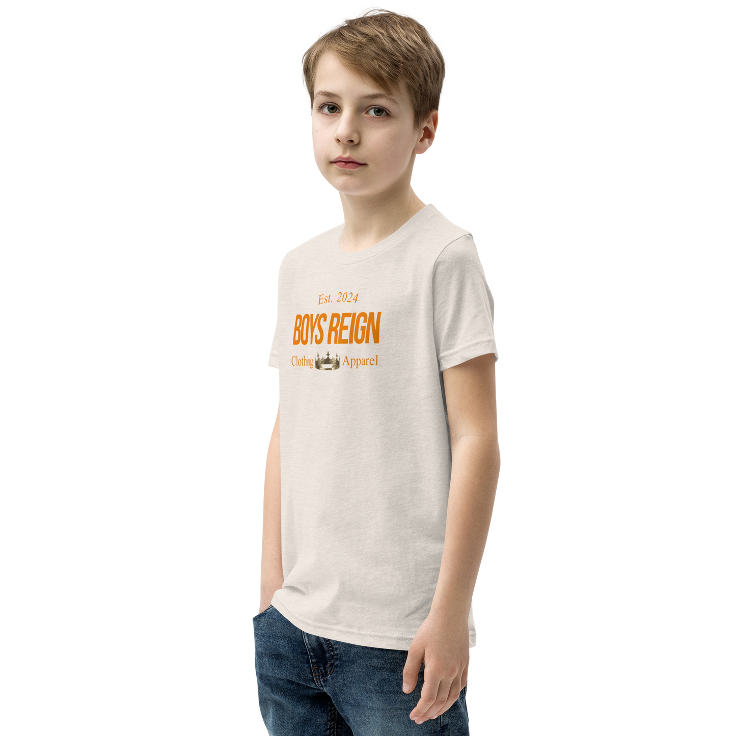 Boys Reign Short Sleeve T-Shirt Classic Orange - Boys Reign