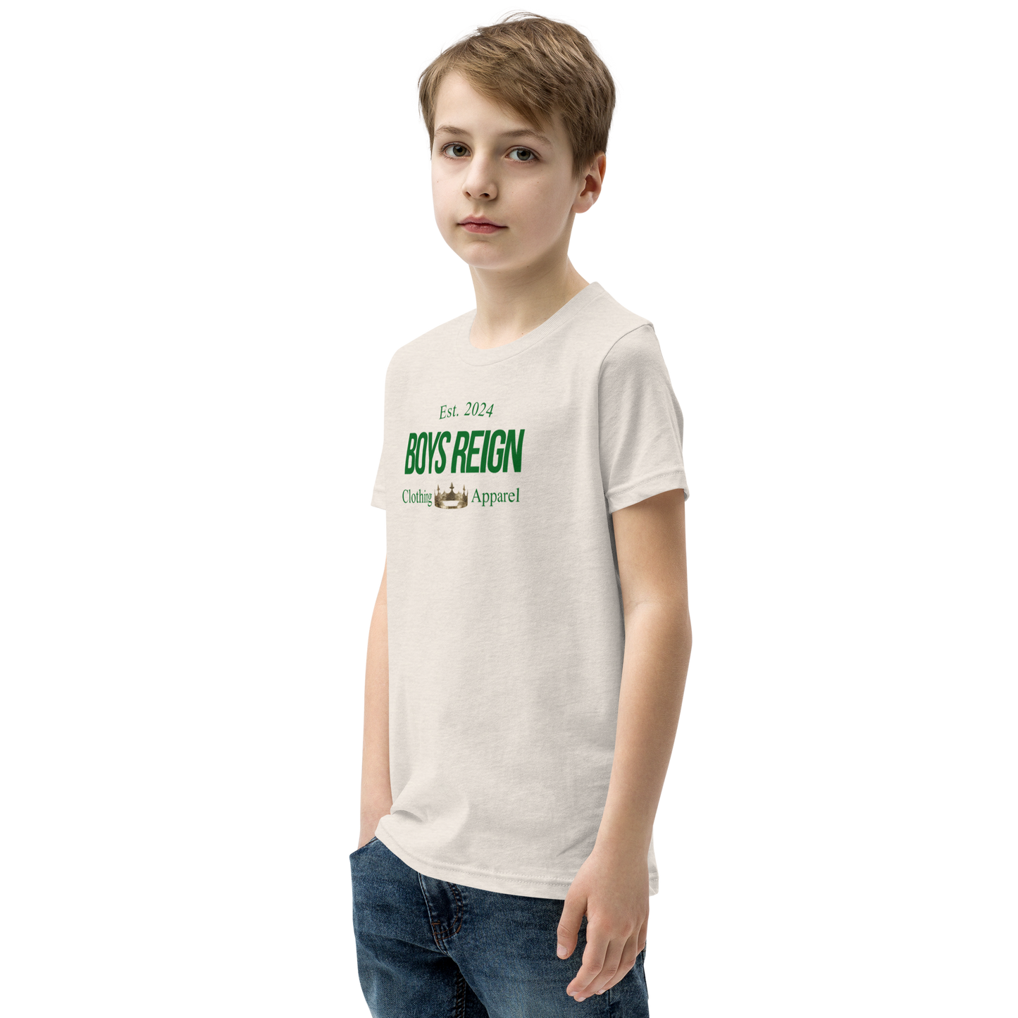 Boys Reign Short Sleeve T-Shirt Classic Green - Boys Reign