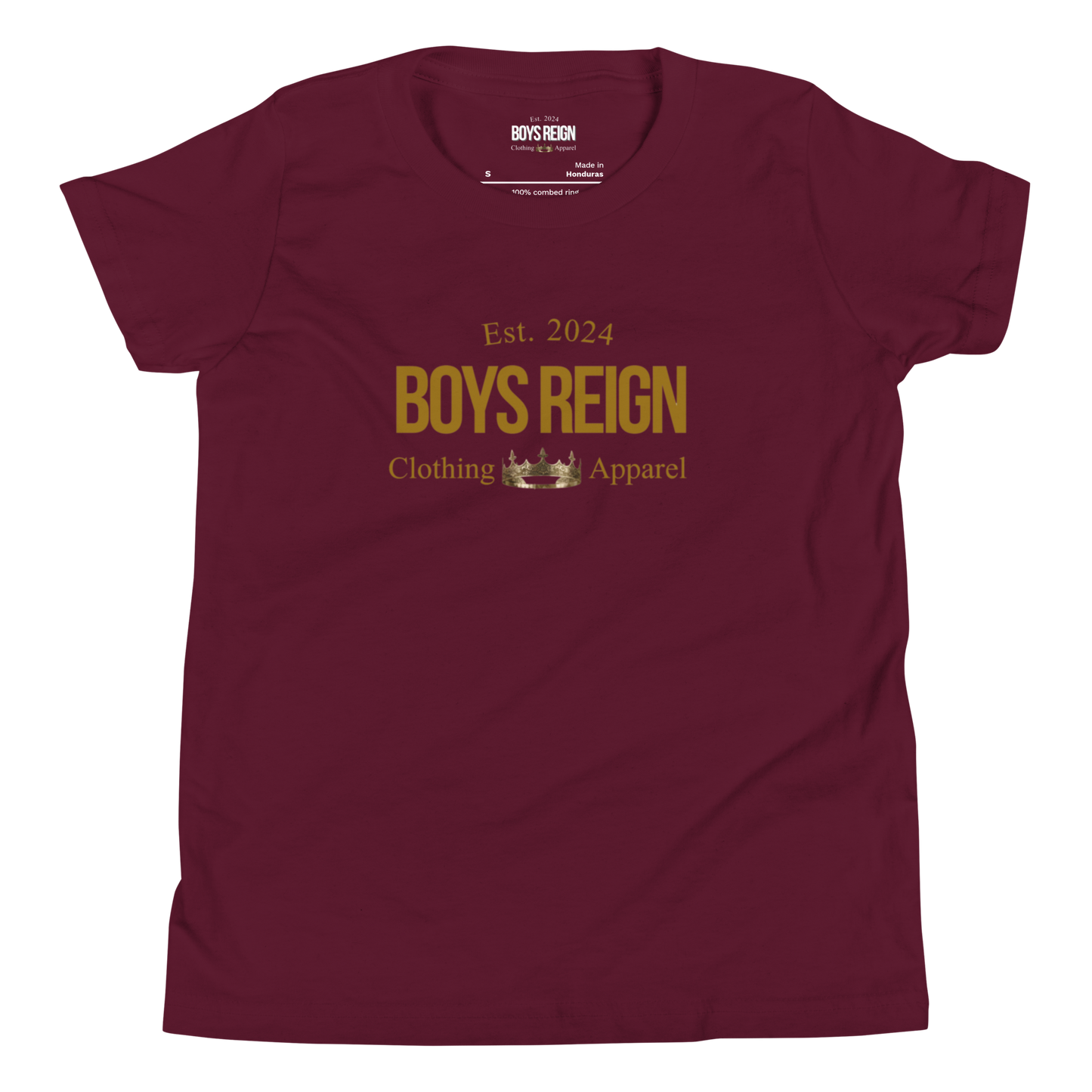 Boys Short Sleeve T-Shirt Classic Gold - Boys Reign