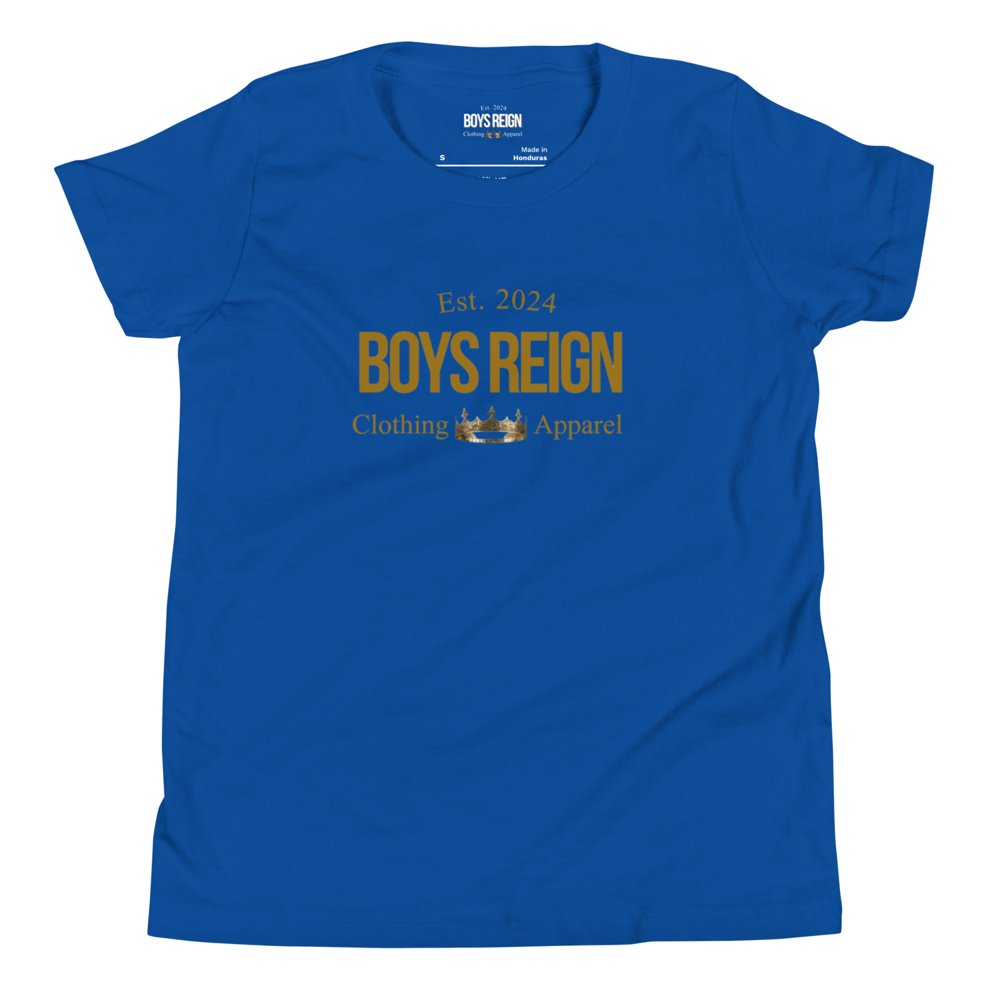 Boys Short Sleeve T-Shirt Classic Gold - Boys Reign