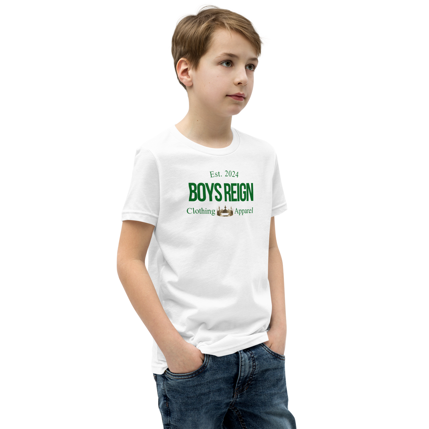 Boys Reign Short Sleeve T-Shirt Classic Green - Boys Reign