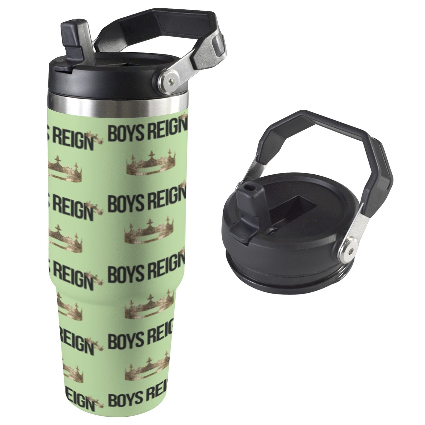 Boys Reign Classic 30oz Classic Black/ Multi Color Tumbler - Boys Reign