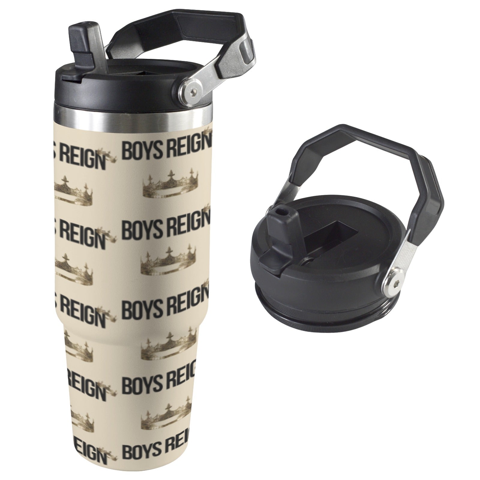 Boys Reign Classic 30oz Classic Black/ Multi Color Tumbler - Boys Reign
