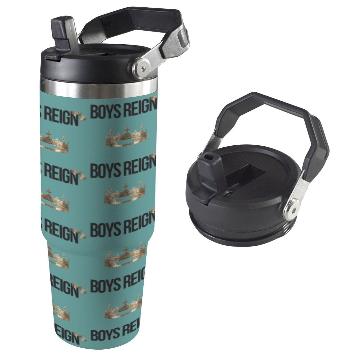 Boys Reign Classic 30oz Classic Black/ Multi Color Tumbler - Boys Reign
