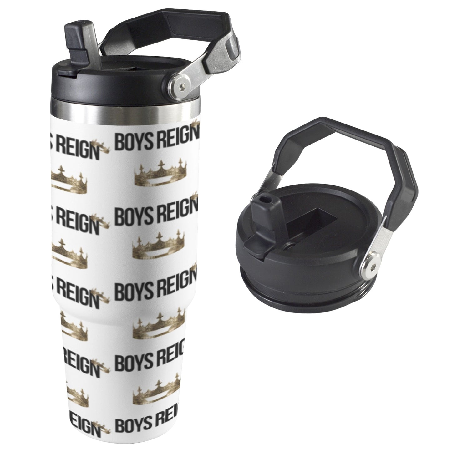 Boys Reign Classic 30oz Classic Black/ Multi Color Tumbler - Boys Reign