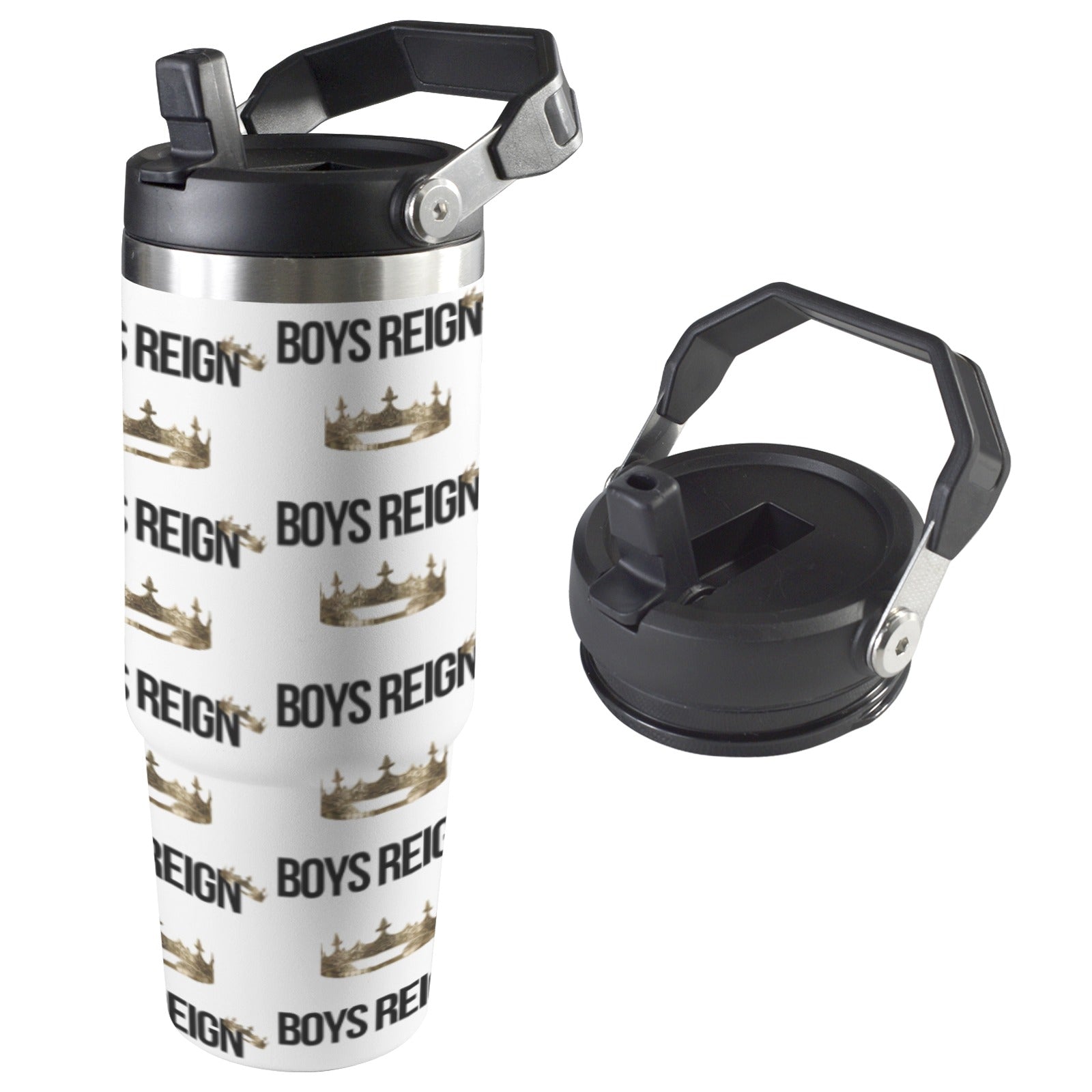Boys Reign Classic 30oz Classic Black/ Multi Color Tumbler - Boys Reign