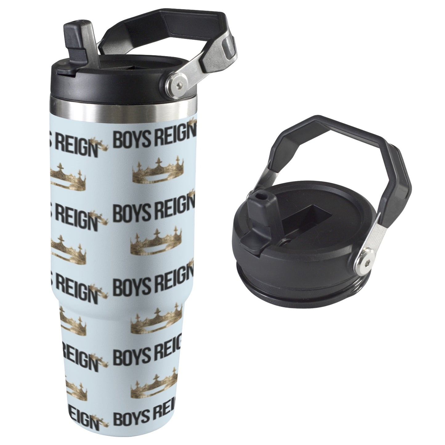 Boys Reign Classic 30oz Classic Black/ Multi Color Tumbler - Boys Reign