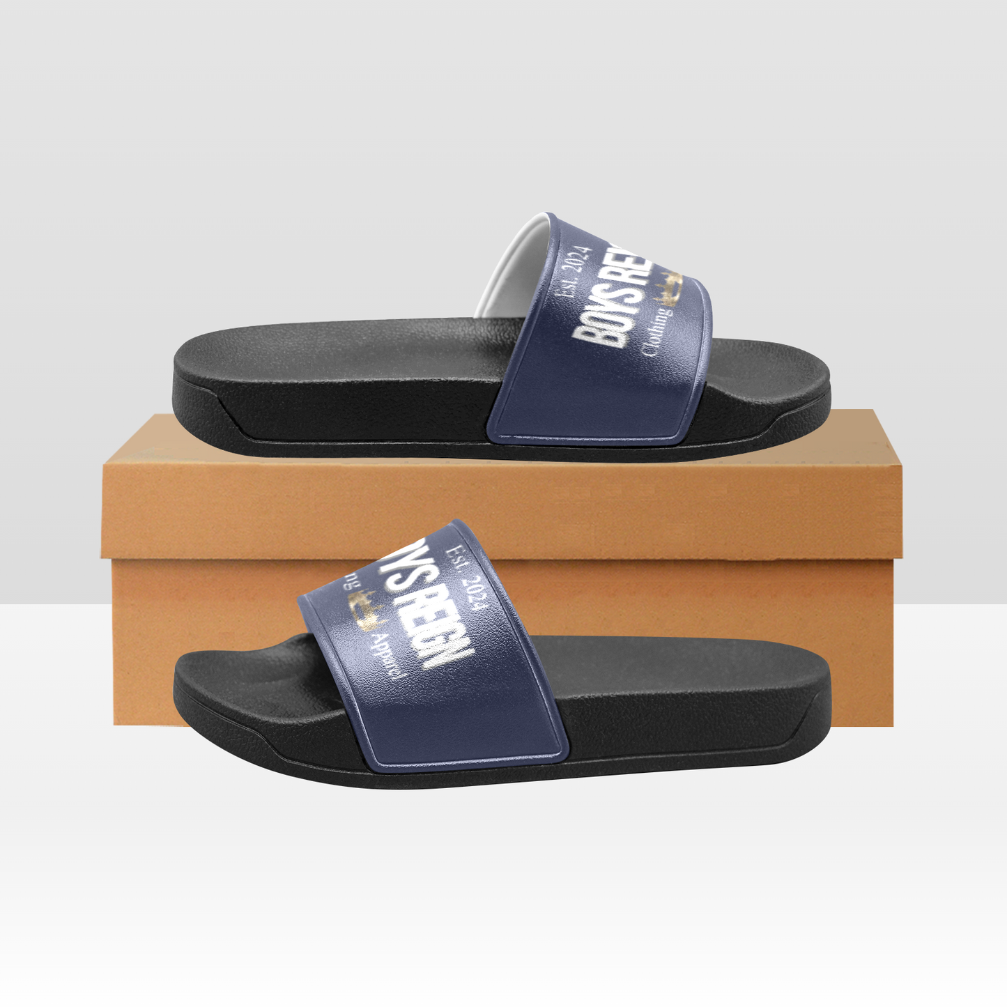 Boys Reign Classic Collection Slide On Shoes - Boys Reign