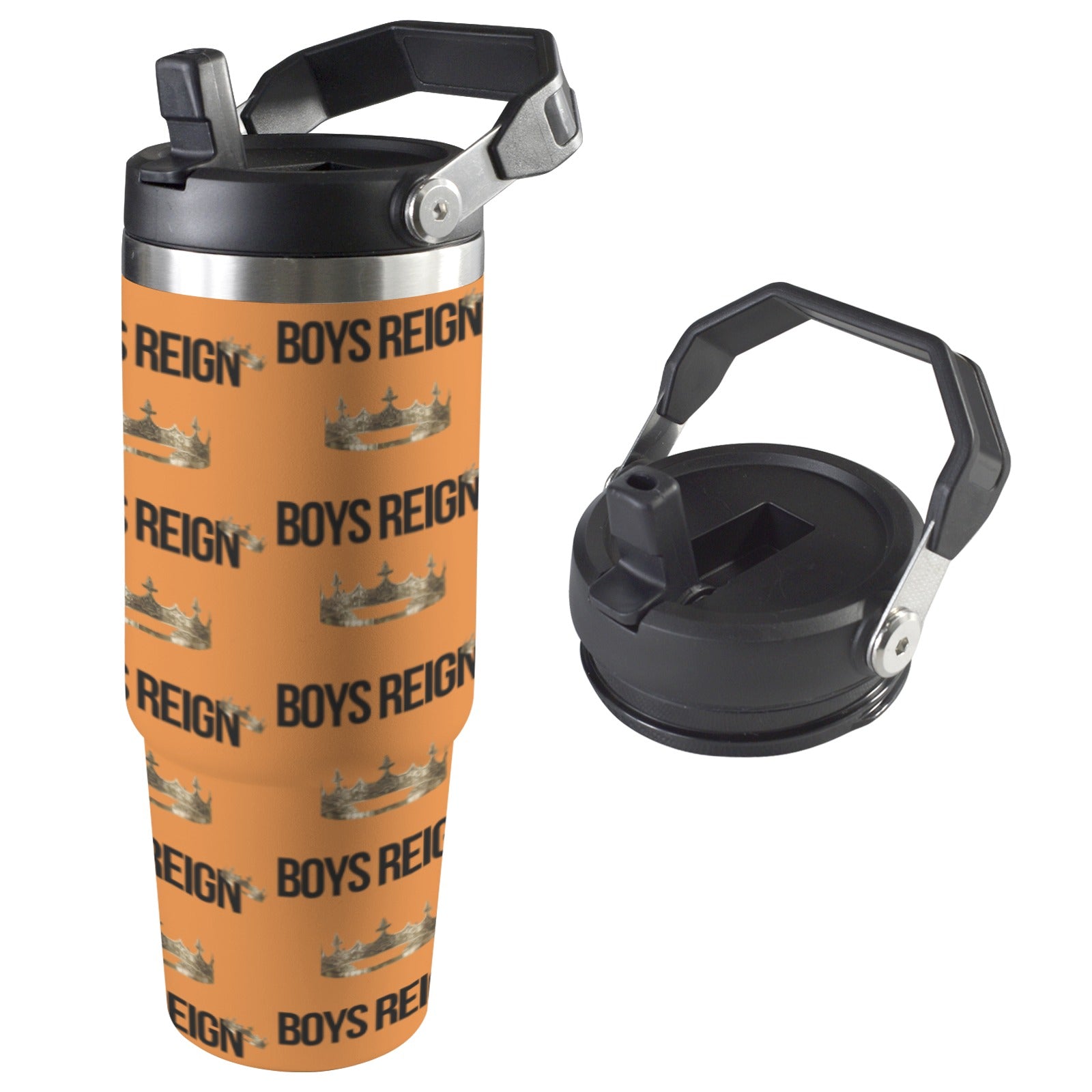 Boys Reign Classic 30oz Classic Black/ Multi Color Tumbler - Boys Reign