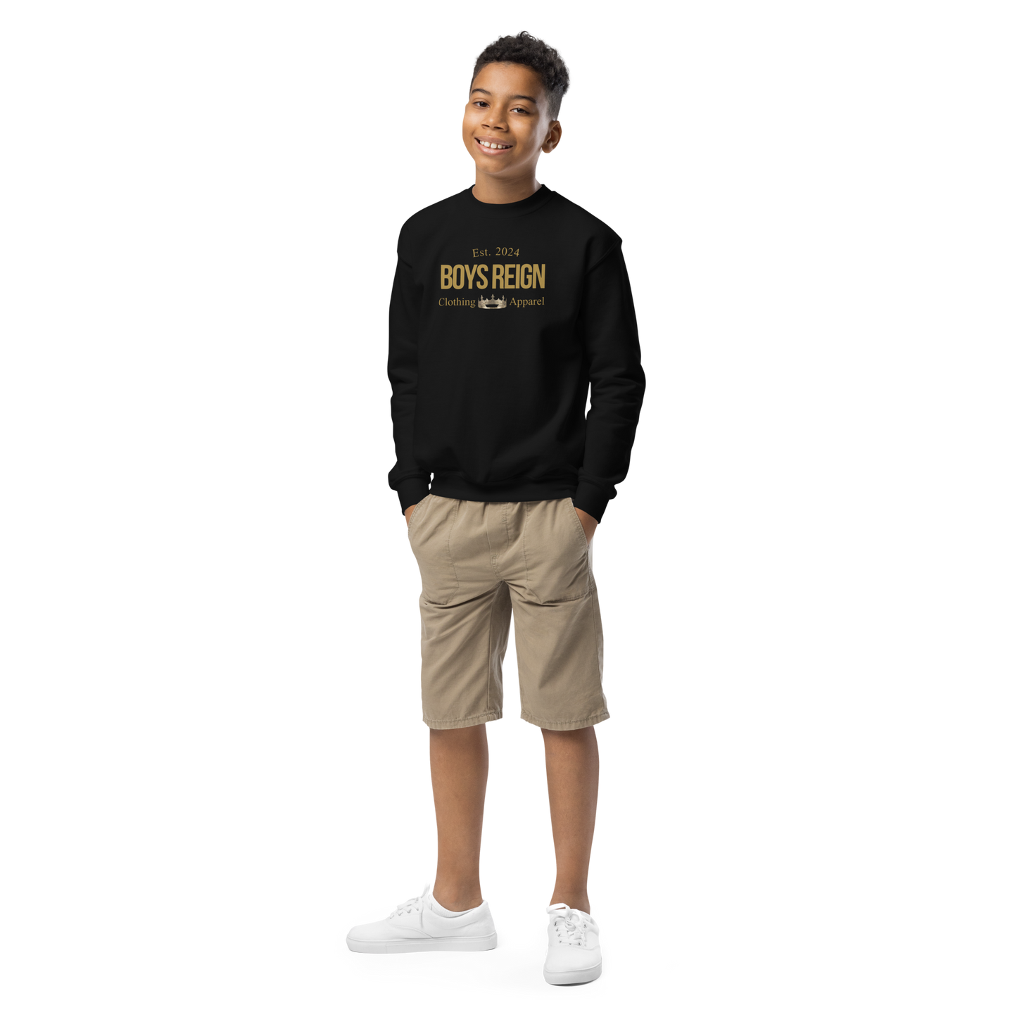 Boys Reign Classic Gold Crewneck Sweatshirt - Boys Reign