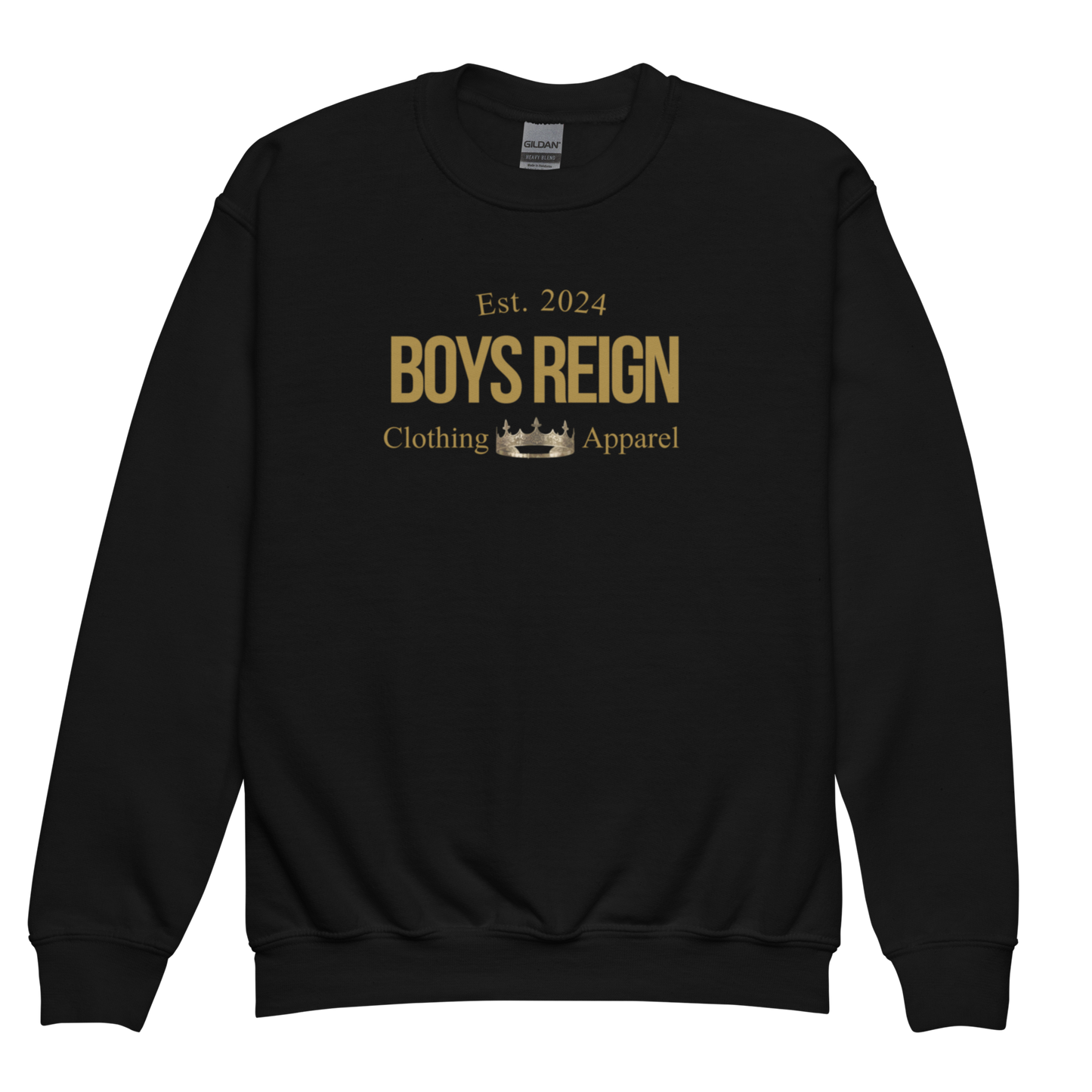 Boys Reign Classic Gold Crewneck Sweatshirt - Boys Reign