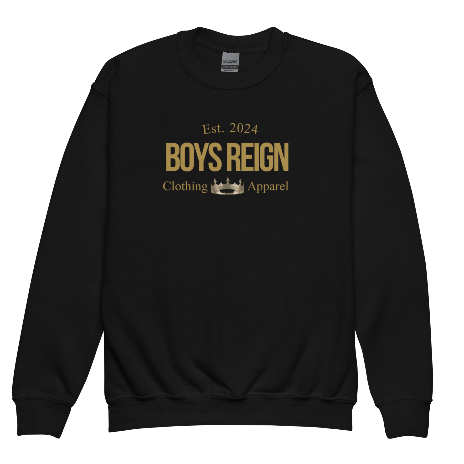 Boys Reign Classic Gold Crewneck Sweatshirt - Boys Reign