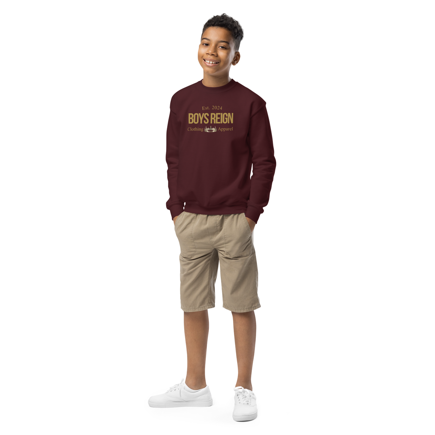 Boys Reign Classic Gold Crewneck Sweatshirt - Boys Reign
