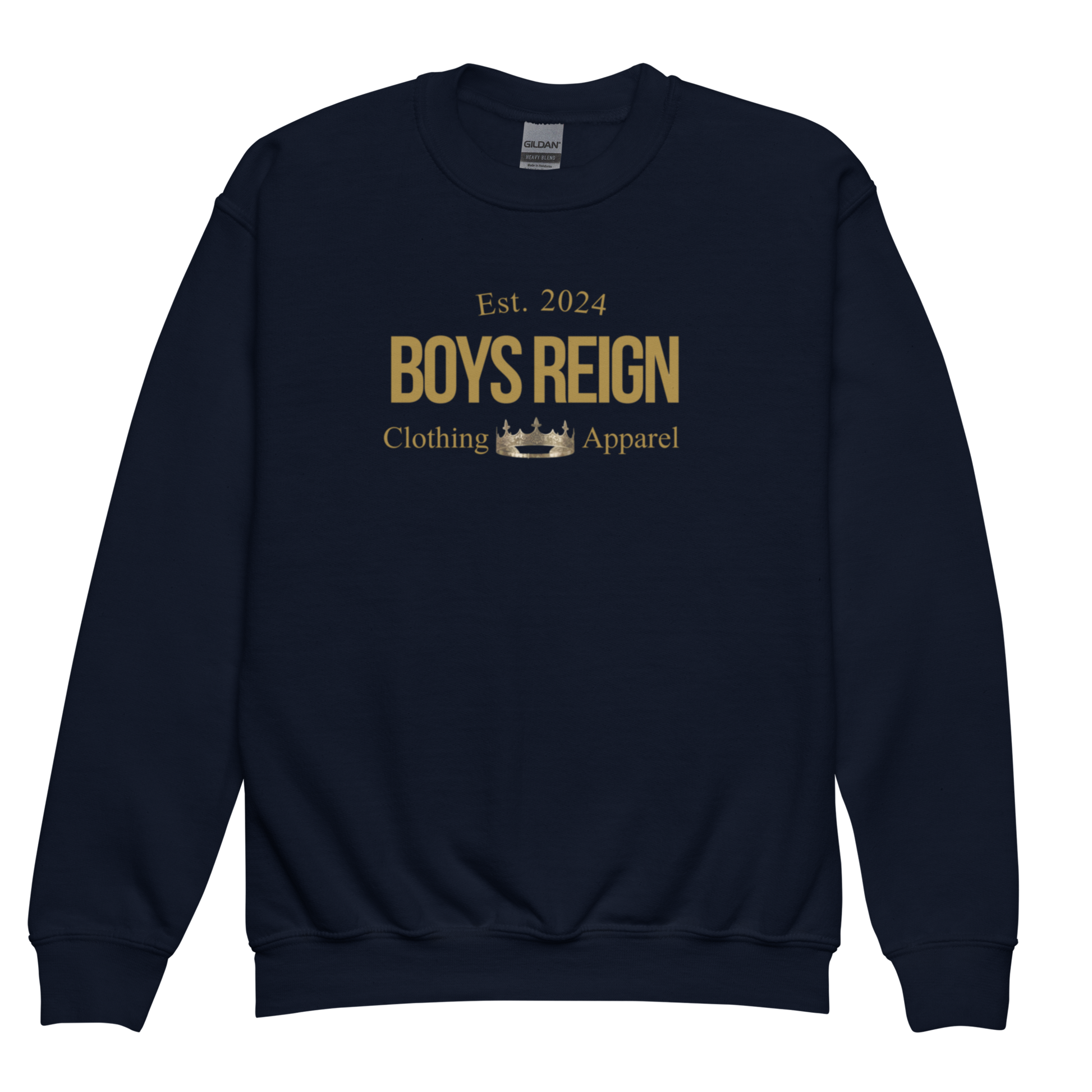 Boys Reign Classic Gold Crewneck Sweatshirt - Boys Reign