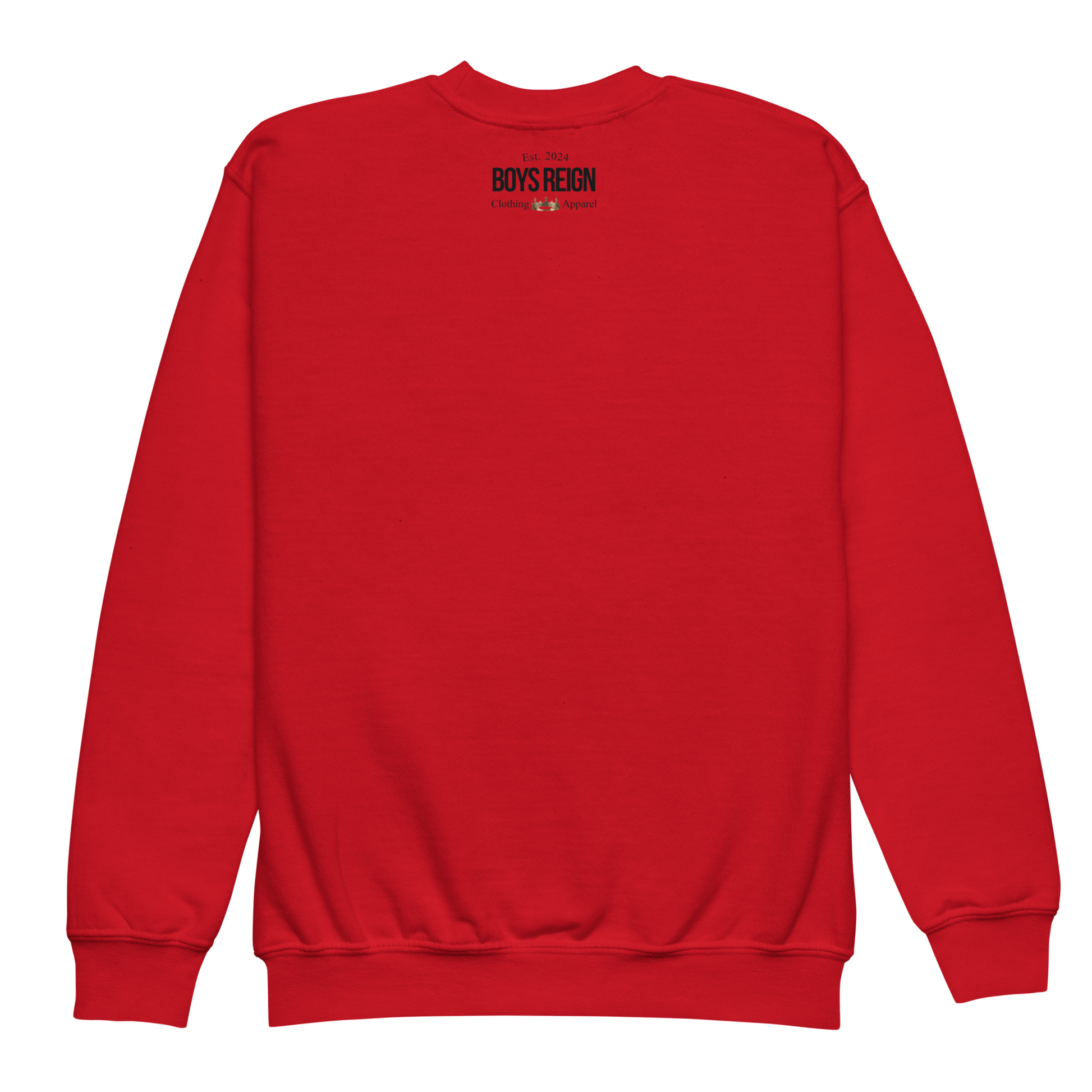 Boys Reign Classic Black Crewneck Sweatshirt - Boys Reign