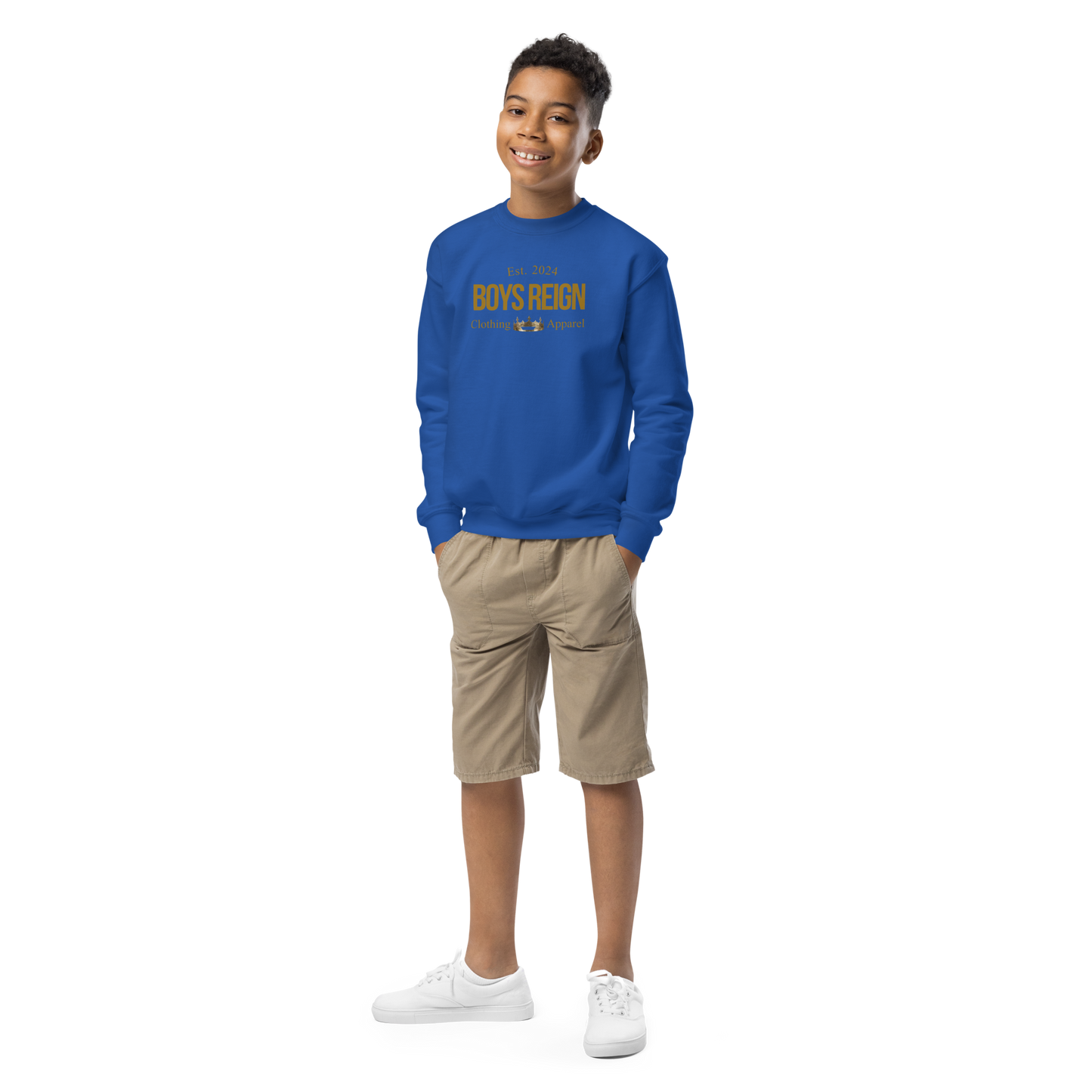 Boys Reign Classic Gold Crewneck Sweatshirt - Boys Reign