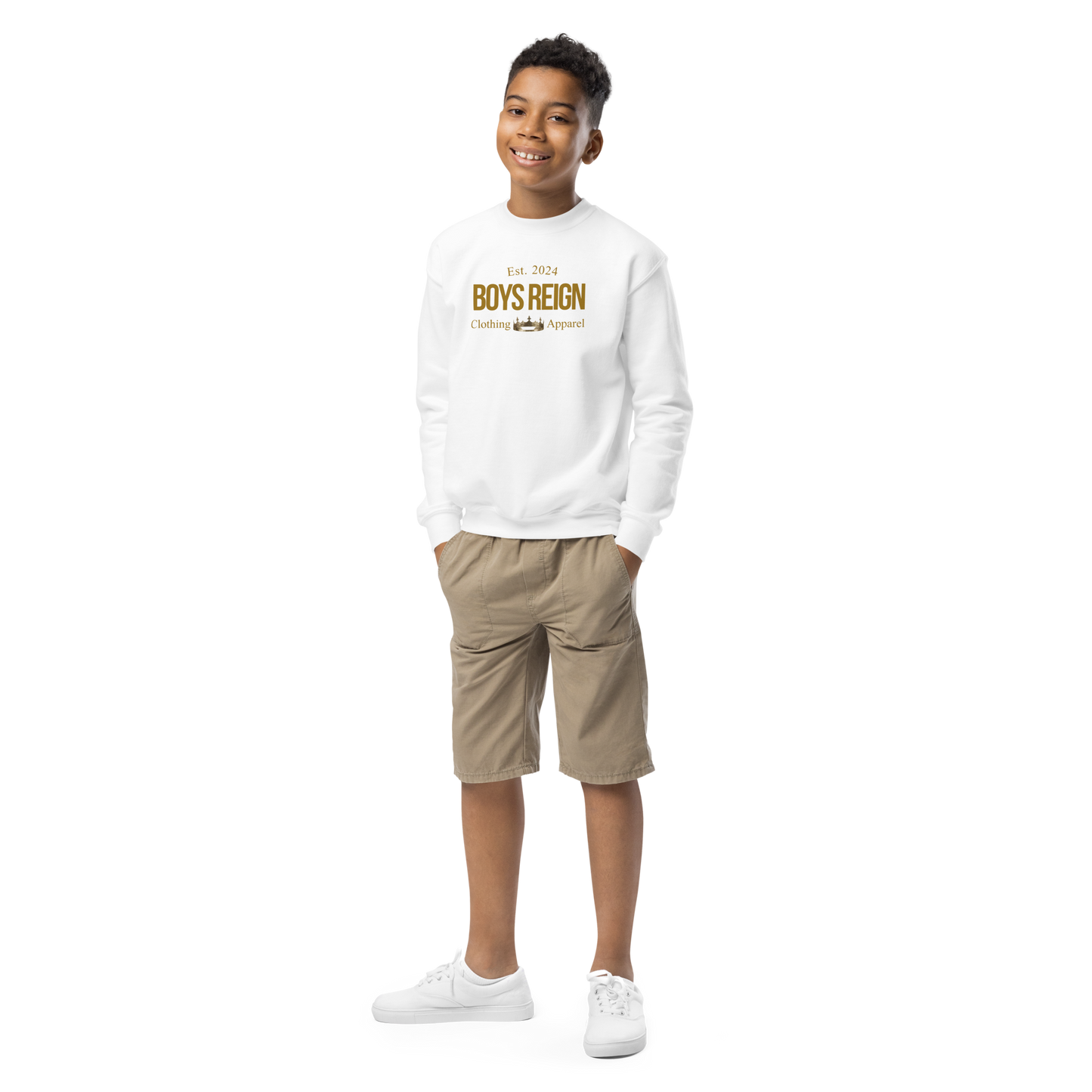 Boys Reign Classic Gold Crewneck Sweatshirt - Boys Reign
